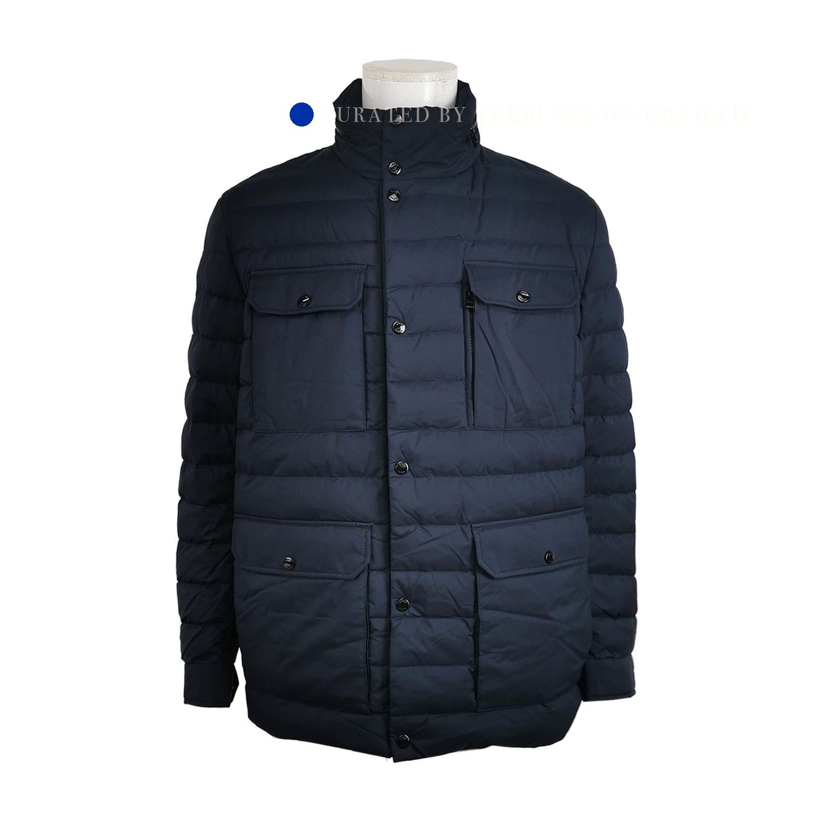Hugo Boss Stylish Navy Puffer Jacket in Size L Size US L / EU 52-54 / 3 - 1 Thumbnail
