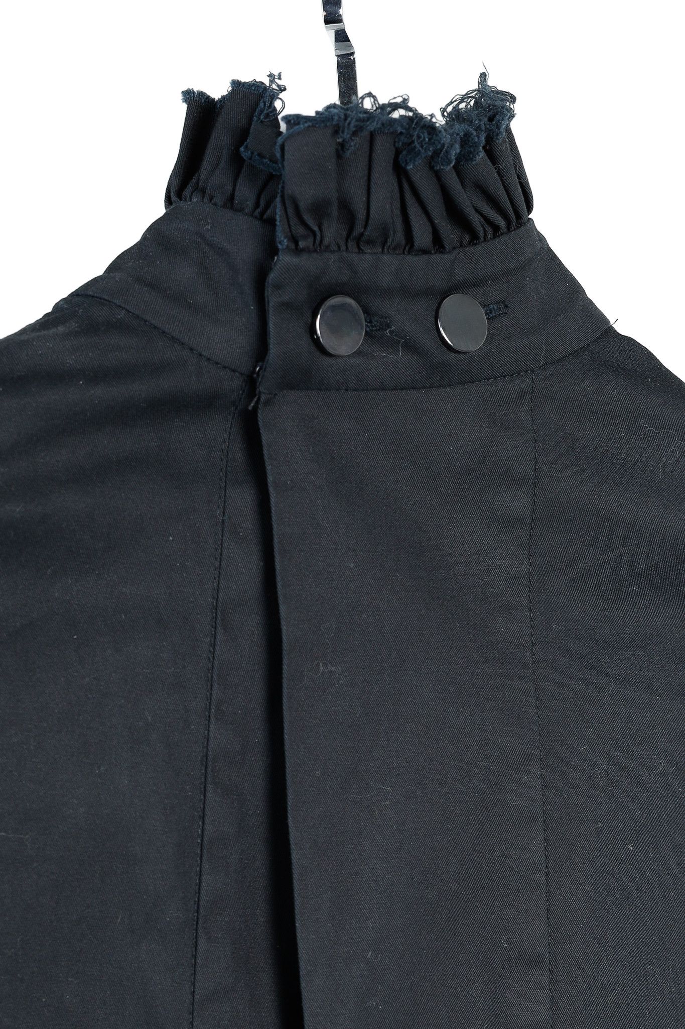 ELLERY Ellery Rail Road Black Cotton Oversized Lace-Up Shirt Size S / US 4 / IT 40 - 9 Thumbnail