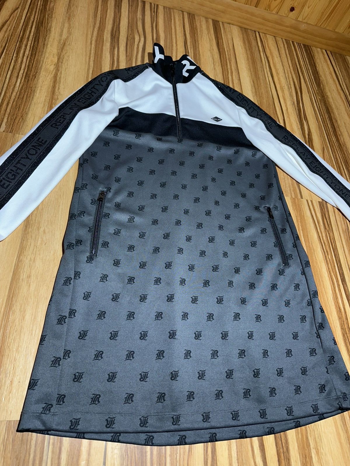 Replay Replay Black and White 1/4 Zip-Up sweater Size US L / EU 52-54 / 3 - 4 Thumbnail