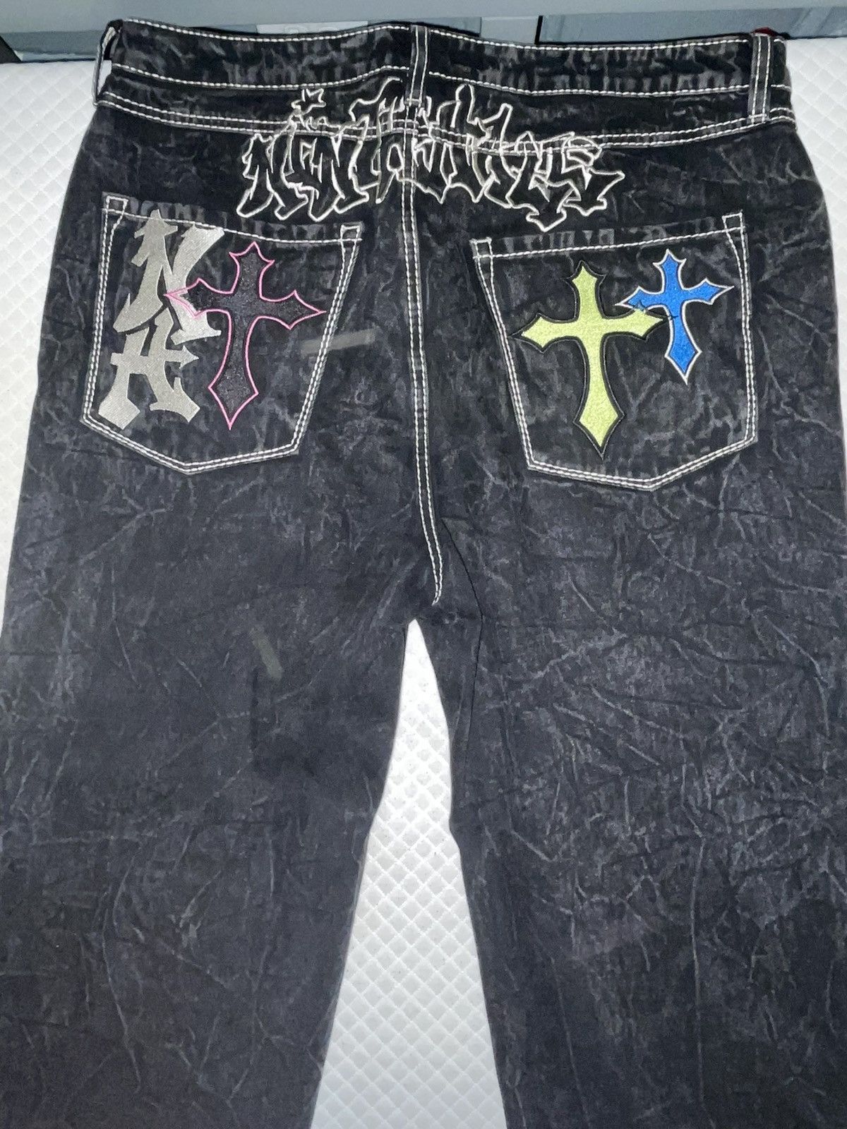 Ninth Hall Ninth Hall Multi Color cross pants Size US 40 / EU 56 - 2 Thumbnail