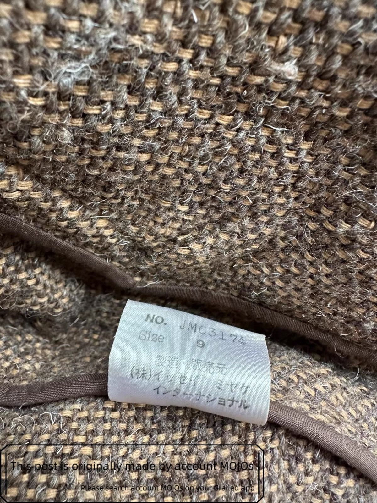Issey Miyake Sz 9 Issey Miyake 90s Woven Light Brown Work Jacket mojos001 Size US L / EU 52-54 / 3 - 5 Thumbnail