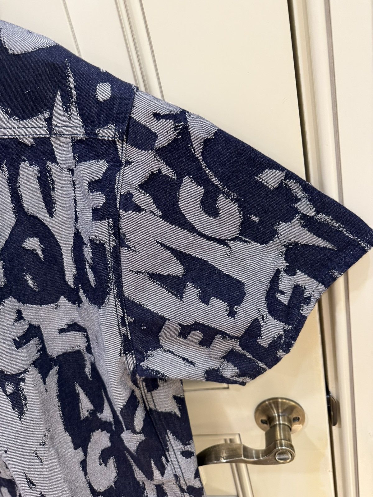 Alexander McQueen Graffati print denim shirt and shorts ，oneset size 46 Size US S / EU 44-46 / 1 - 4 Thumbnail