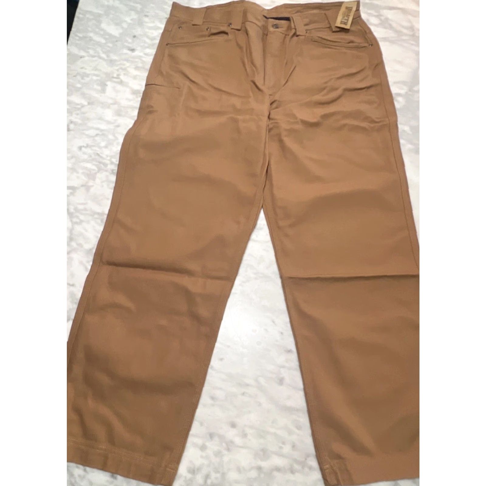 Vintage DULUTH FIRE HOSE PANTS Men 40x32 Relaxed Fit Brown 5-Pocket Style 58412 NWT Canvas Carpenter Jeans Trousers Mens Regular Size US 40 / EU 56 - 4 Thumbnail