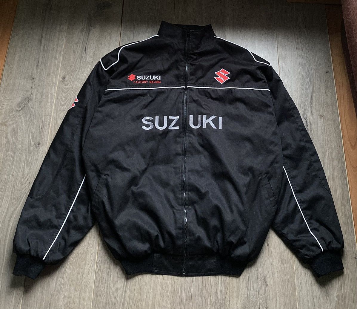 Other wA Vintage RALLI ART SUZUKI SPLIT FIRE PURPLE BOMBER JACKET Size US L / EU 52-54 / 3 - 1 Thumbnail