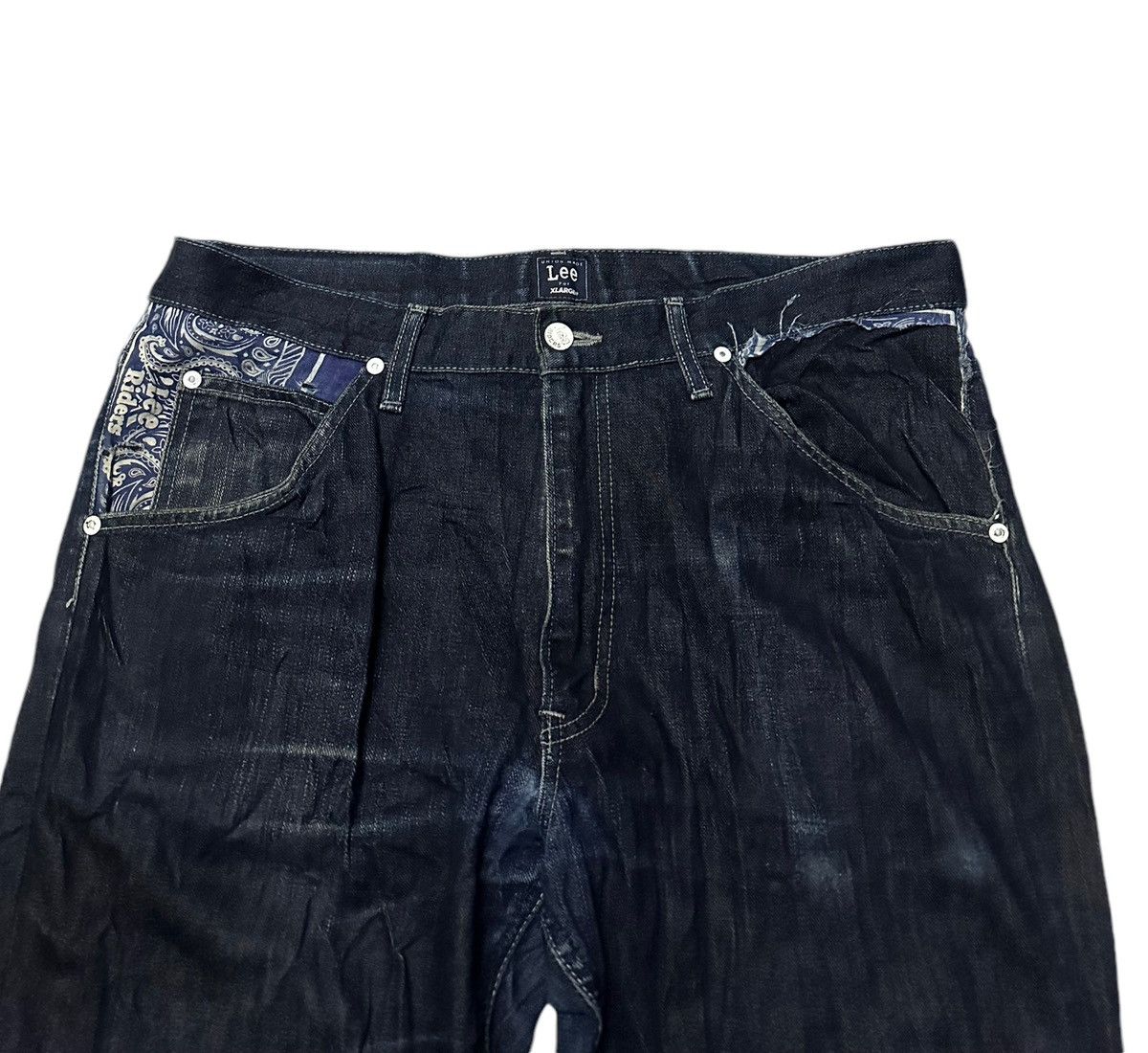Lee Lee x Xlarge bandana blue denim jeans Size US 37 - 3 Thumbnail
