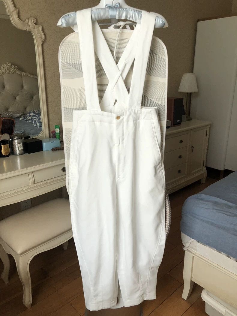 CDG Comcom White Balloon Overalls S - dmc