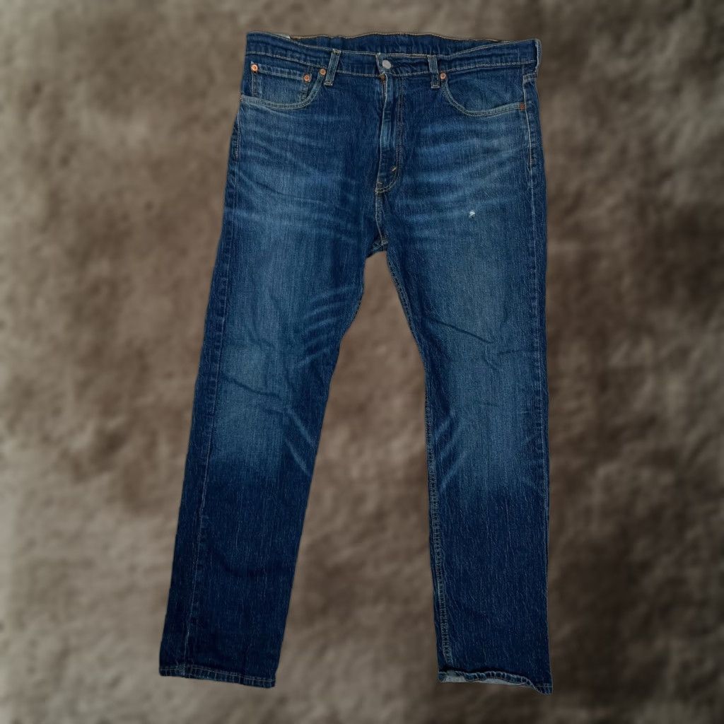 Levi's VINTAGE Levi’s 505 Jeans Blue Denim 38x30 Regular Straight 5-Pocket 90s USA Mexico Men Medium Wash Giftbox Size US 38 / EU 54 - 1 Thumbnail