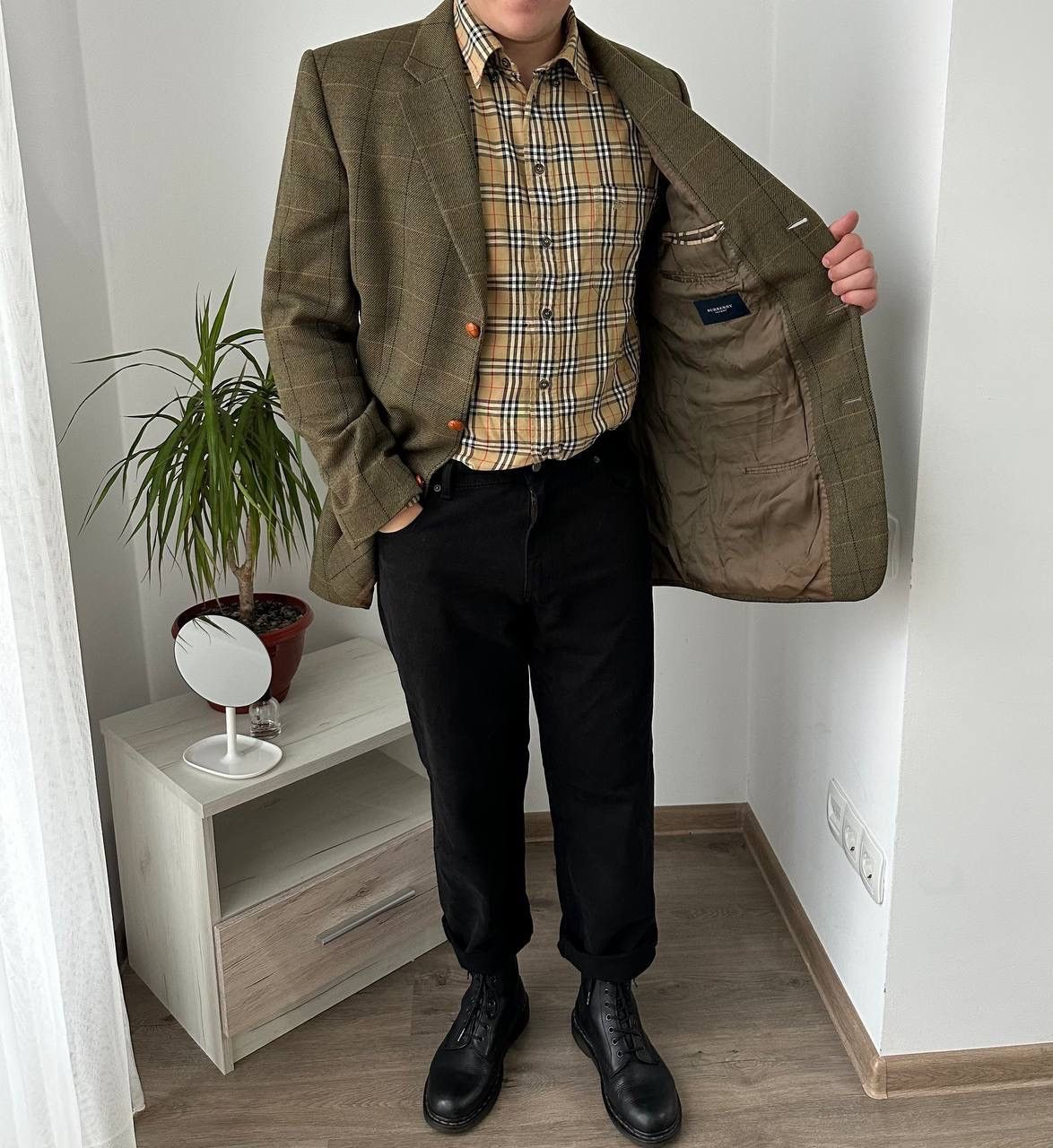 Burberry × Vintage Vintage Blazer Burberry Mens Eckerle Herrenmoden Jacket Size 38R - 3 Thumbnail