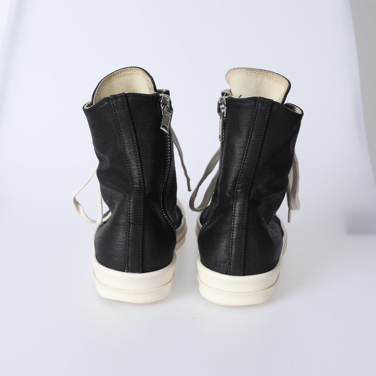 Rick Owens 39.5 / Rick Owens Waxed Ramones High Size US 9.5 / IT 39.5 - 3 Thumbnail