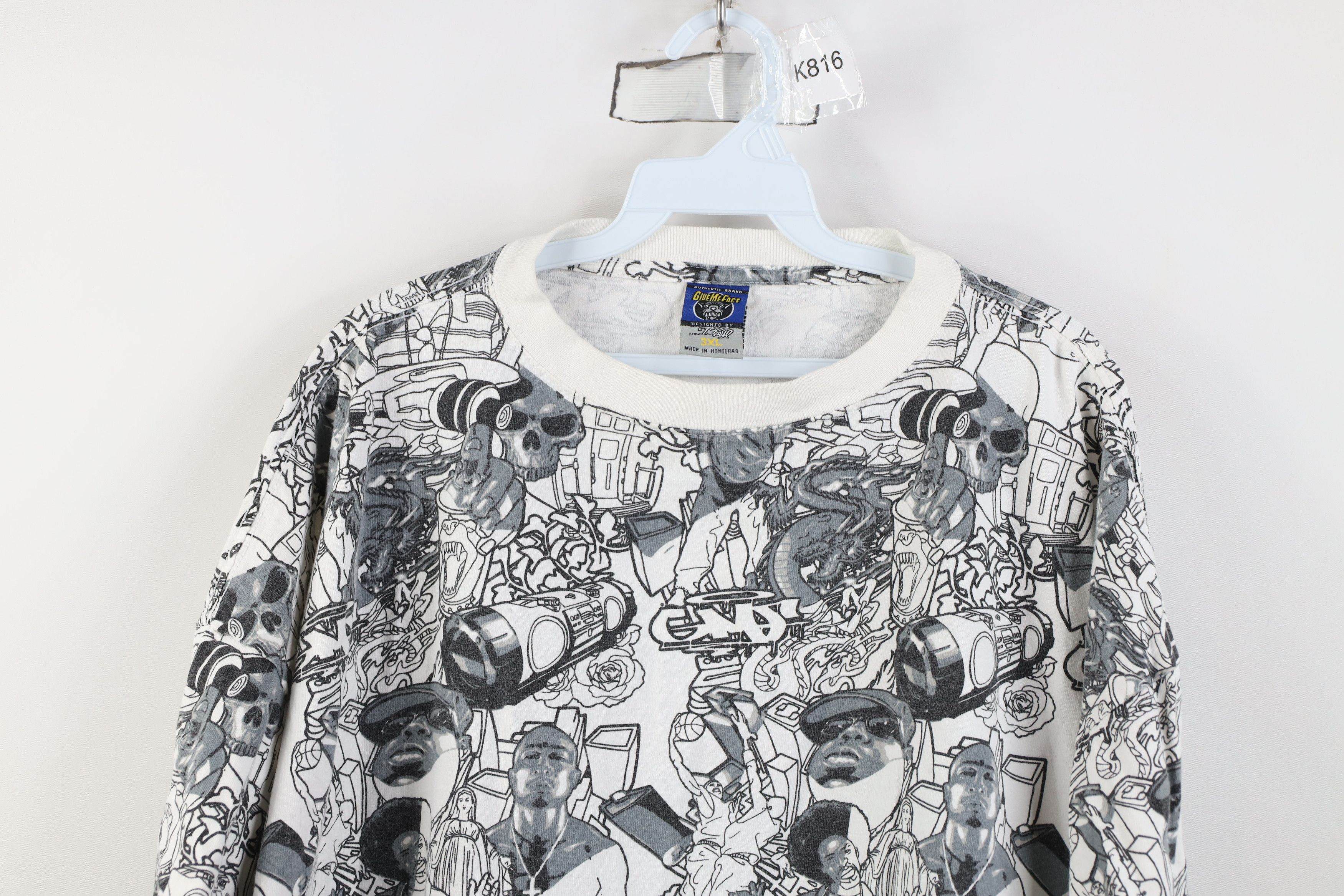 Vintage Vintage Y2K Streetwear Smalls Andre All Over Print T-Shirt Size US XXL / EU 58 / 5 - 2 Thumbnail