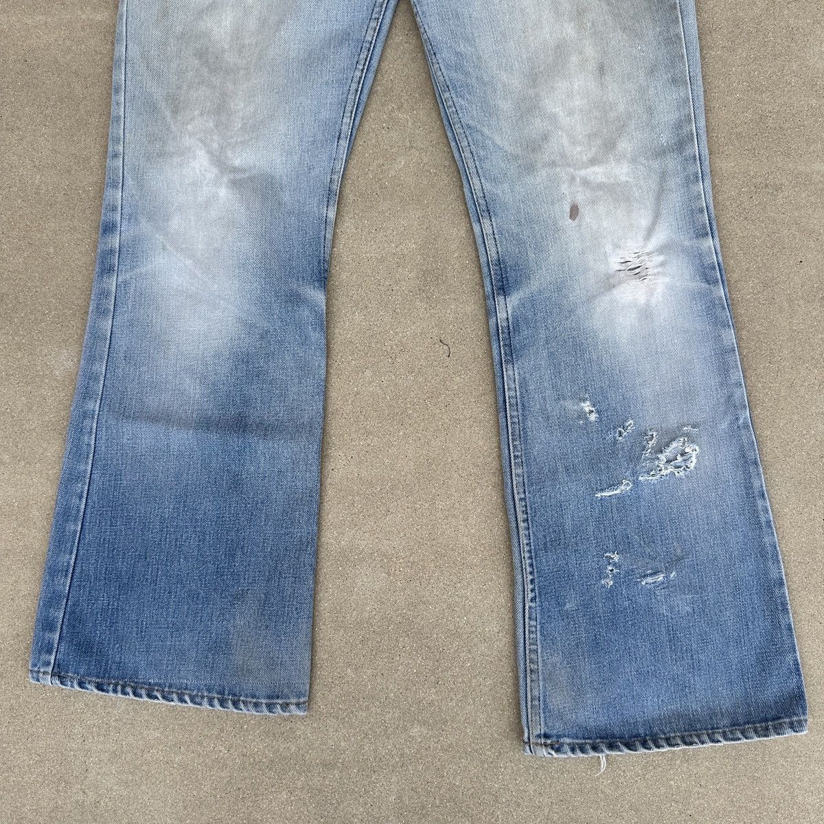 Levi's Vintage 70s Levis Jeans 34x30 Blue Denim Bootcut Bell Bottom Size US 34 / EU 50 - 2 Thumbnail