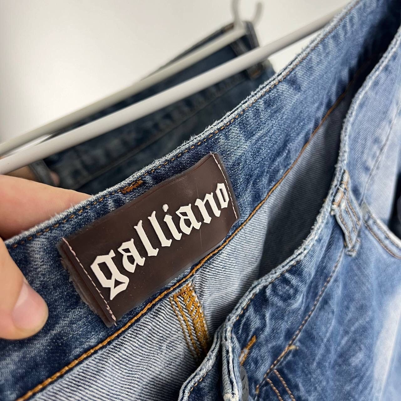 John Galliano Galliano Denim Shorts Y2k Jeans Distressed Baggy Size US 34 / EU 50 - 5 Thumbnail