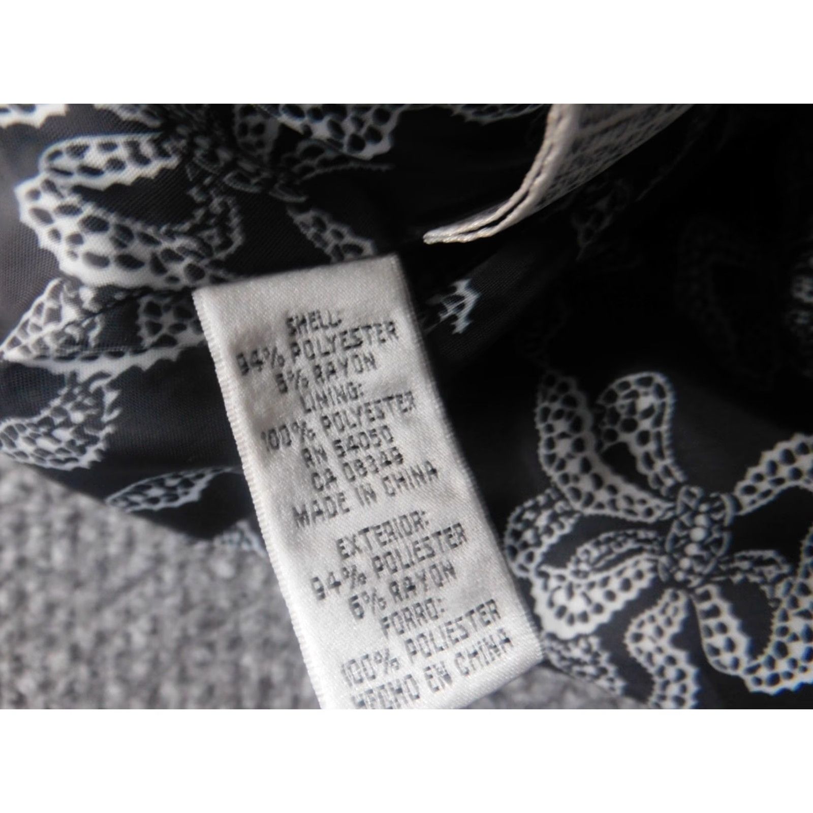 Jones New York Jones New York Blazer Womens 4 Black Striped Polyester Lightweight Button Mid-Length Blazer Womens Regular 4 Button Casual Business Fall Winter Size S / US 4 / IT 40 - 7 Thumbnail