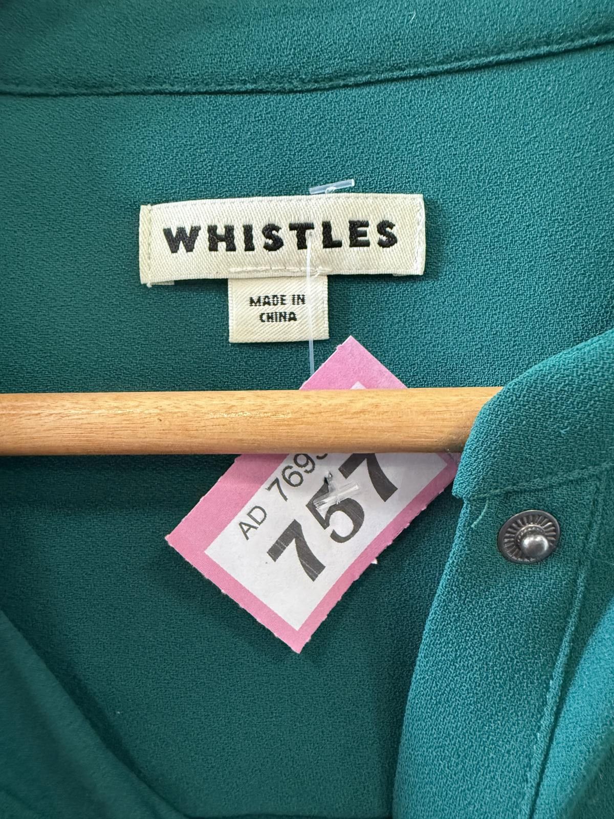 Whistles Whistles Women's Green Long Sleeve Tiered Dress Size L / US 10 / IT 46 - 3 Thumbnail