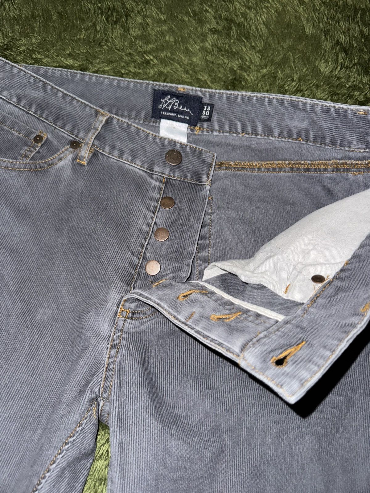 L.L. Bean [33x30] L.L.Bean Corduroy 5-Pocket Pants Size US 33 - 3 Thumbnail