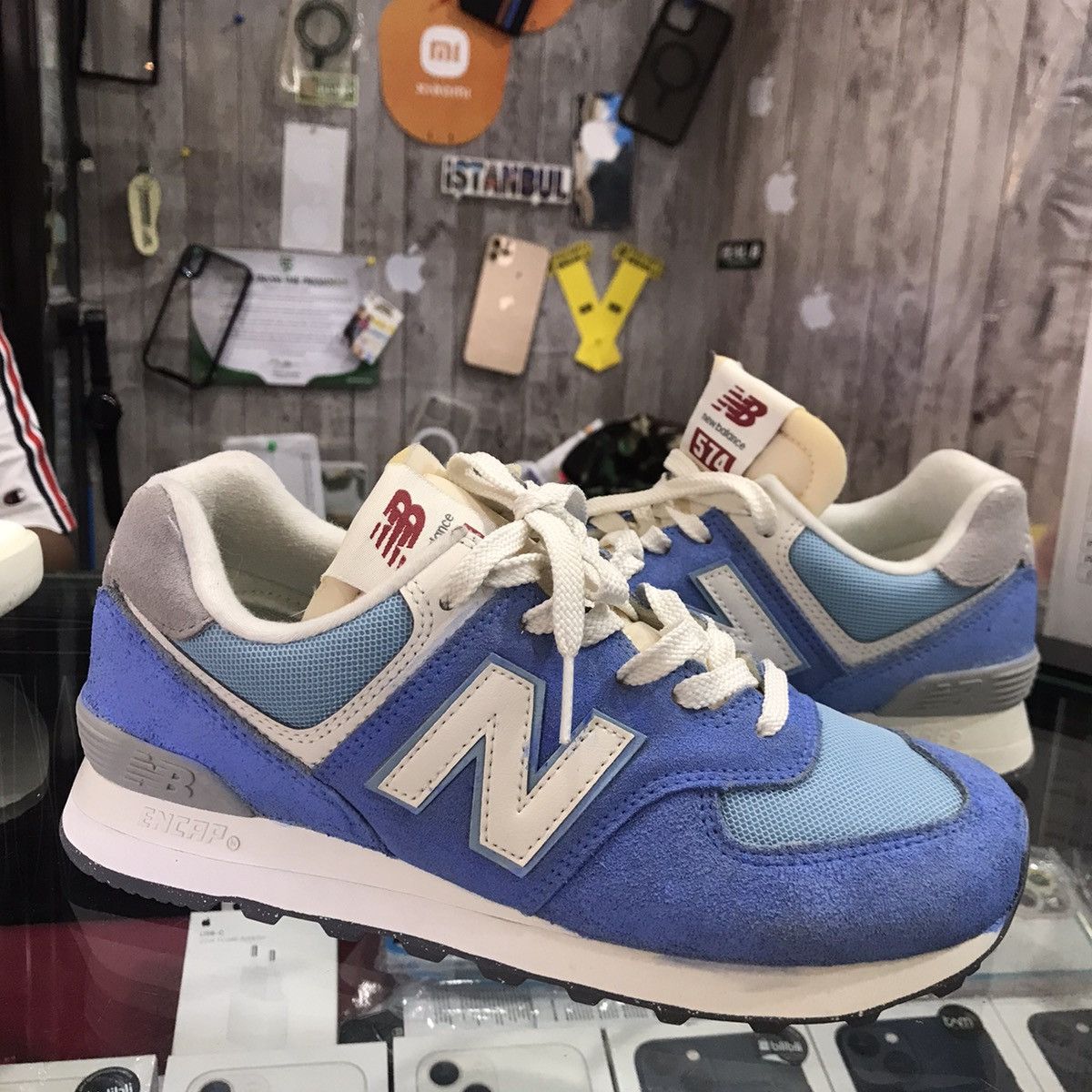 Hysteric Glamour × New Balance New Balance 574 Blue Laguna Sea Salt U574RCA U RCA sneakers Size US 5.5 / EU 38 - 4 Thumbnail