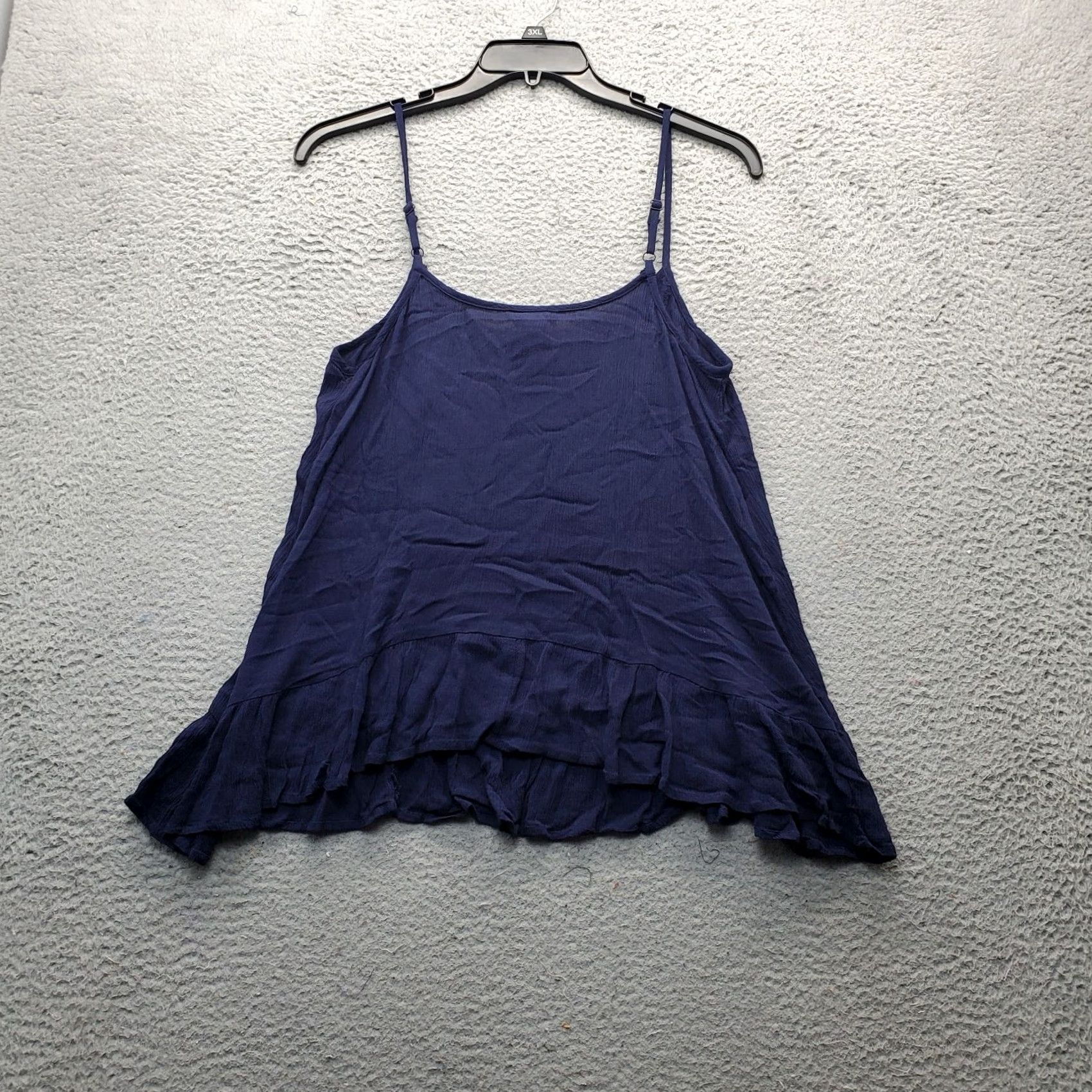 Torrid Torrid Camisole Top Navy Lace Trim Flared Hem Sleeveless Tie Front Size 14 Tank Women shirt Size XL / US 12-14 / IT 48-50 - 2 Thumbnail