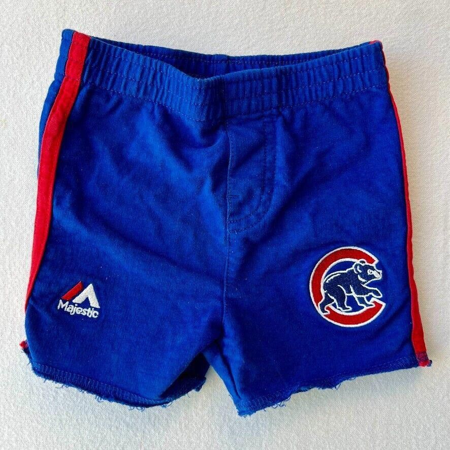 Majestic Official Majestic Chicago Cubs Shorts Sz 3M Infant Kids MLB Size ONE SIZE - 1 Thumbnail