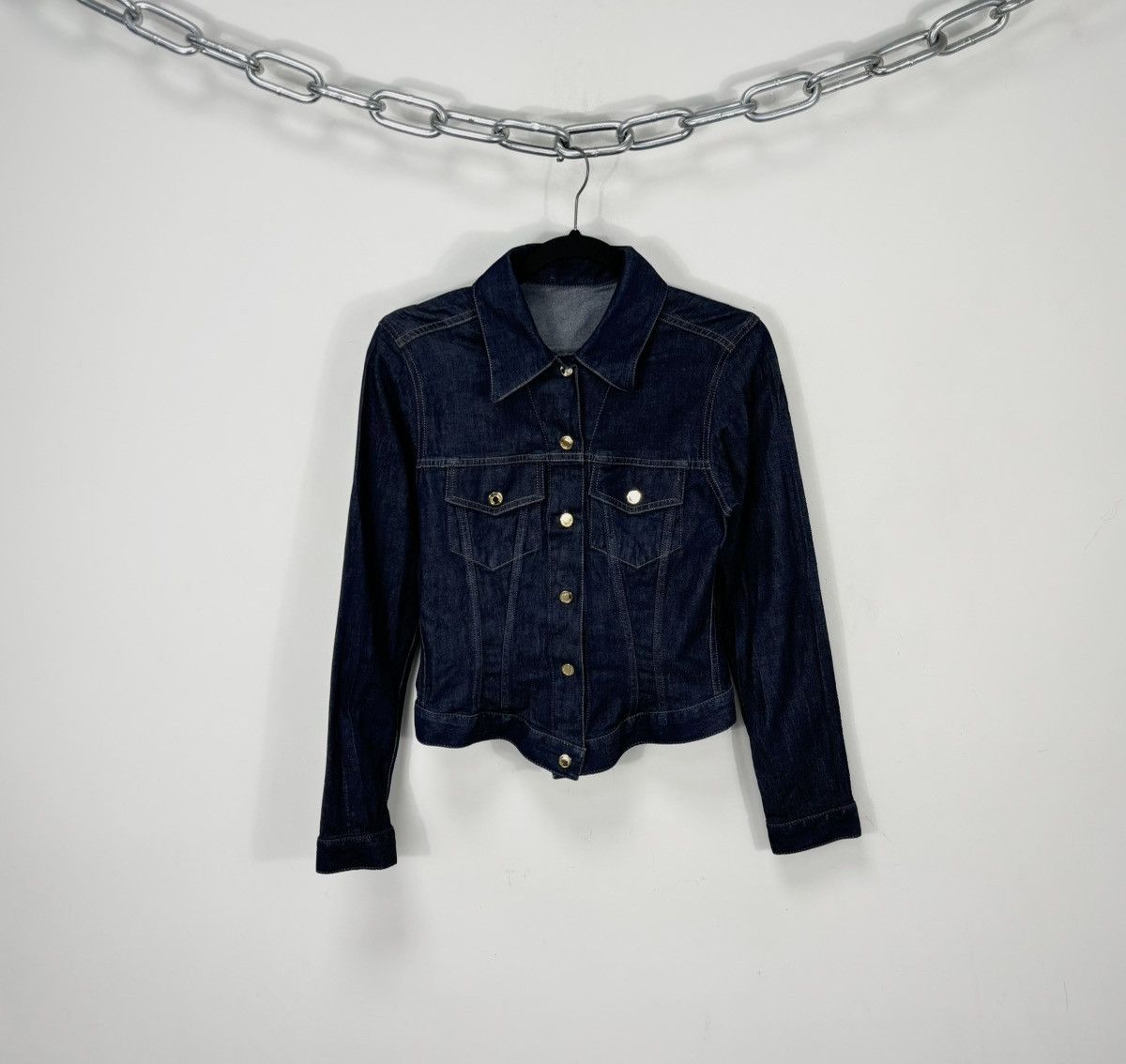 Vintage 90s Gucci Tom Ford Era Women's Rare Denim Jacket