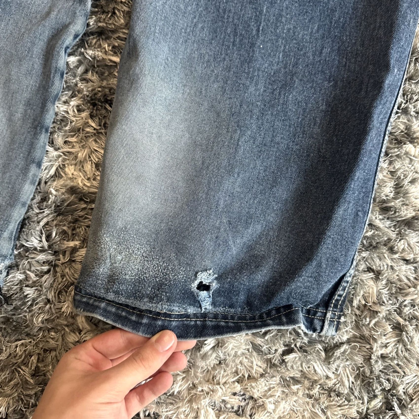 Denime Vintage Down & Dirty Jeans Men’s Size 40x32 Blue Denim Embroidered 90’s RARE HTF Size US 40 / EU 56 - 3 Thumbnail