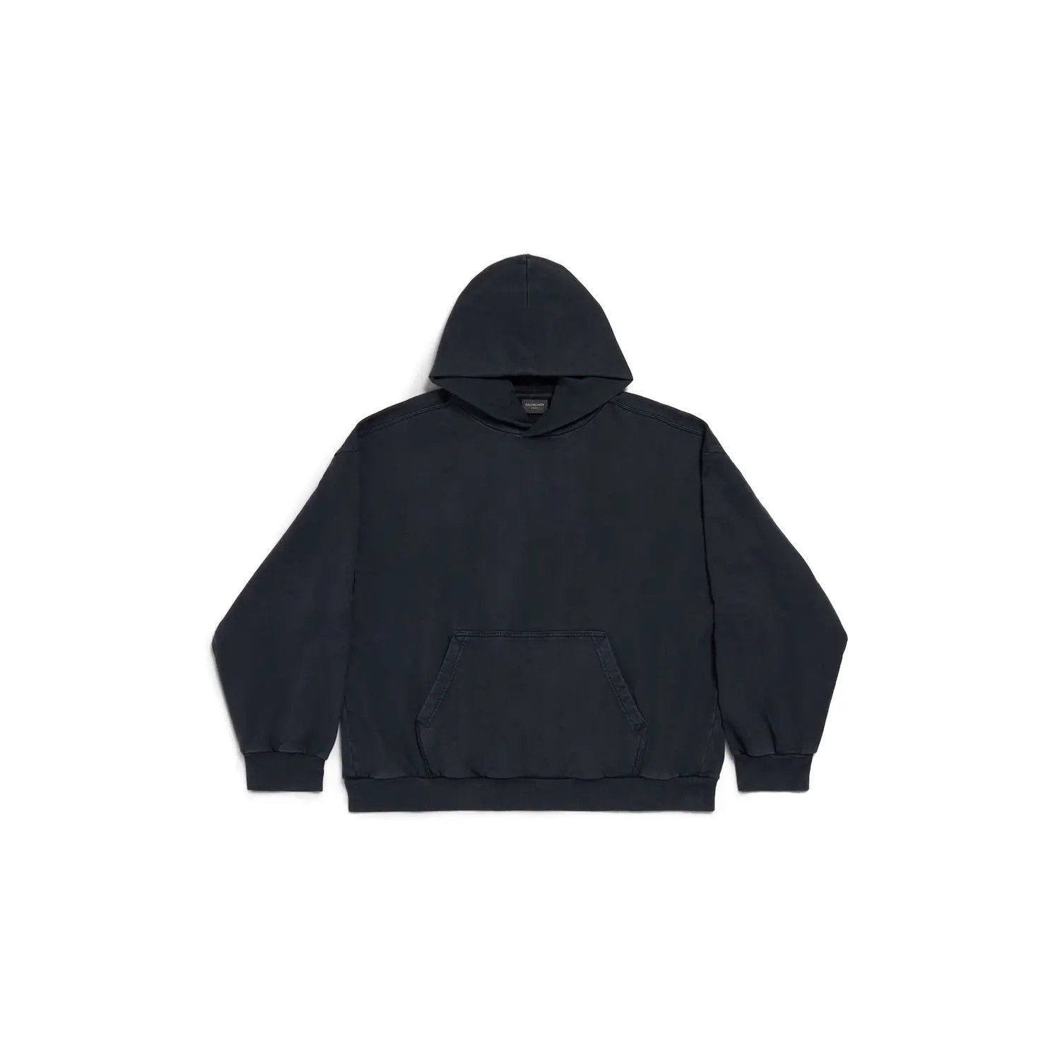 Balenciaga o1w1db10326 Hand-Drawn Hoodie Medium Fit In Black Size US L / EU 52-54 / 3 - 1 Thumbnail