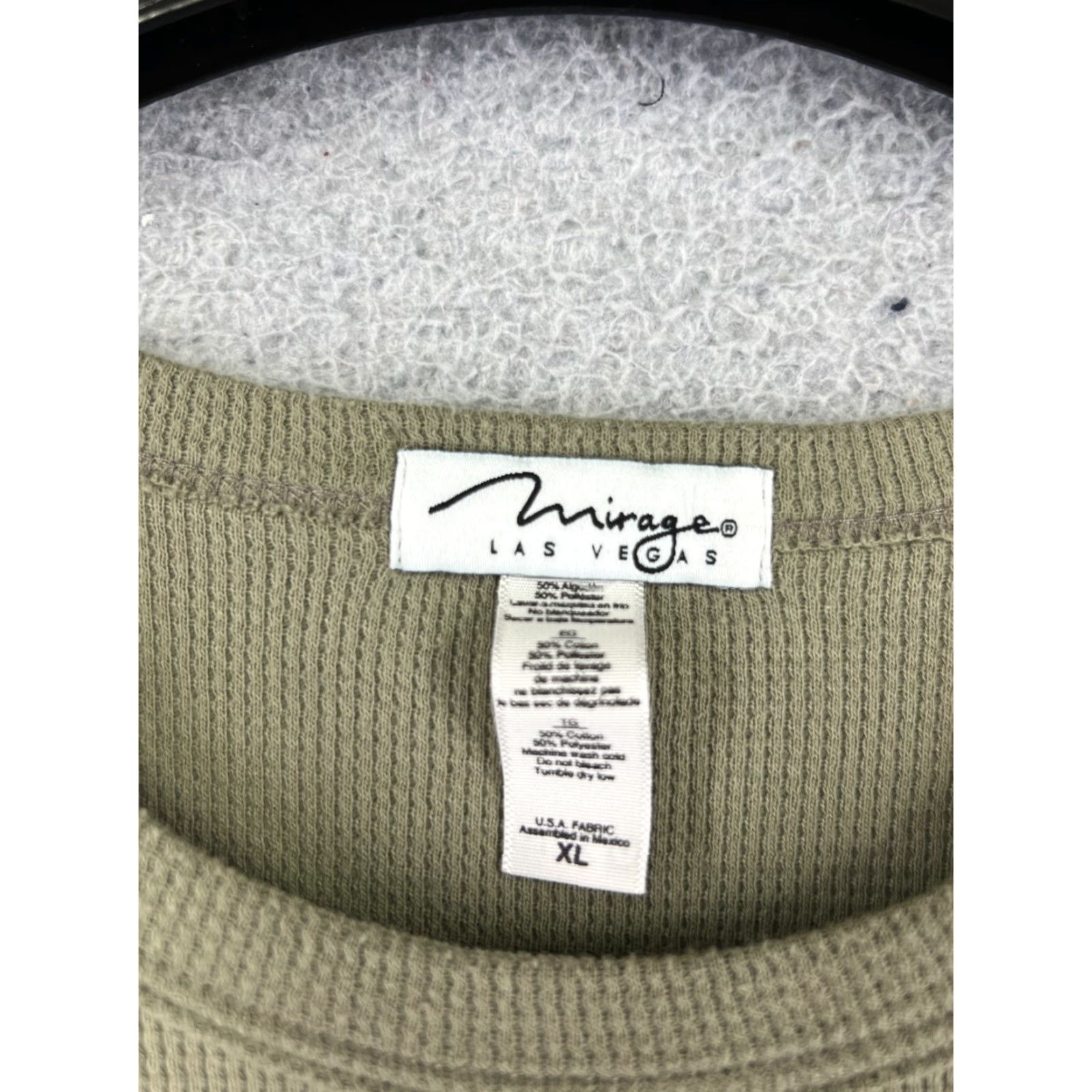 Vintage VINTAGE Mirage Shirt Womens XL Green Floral Cotton Blend Knit T-Shirt Casual All Seasons Breathable Easy Care Logo 90s Designer Womens Size XL / US 12-14 / IT 48-50 - 3 Thumbnail