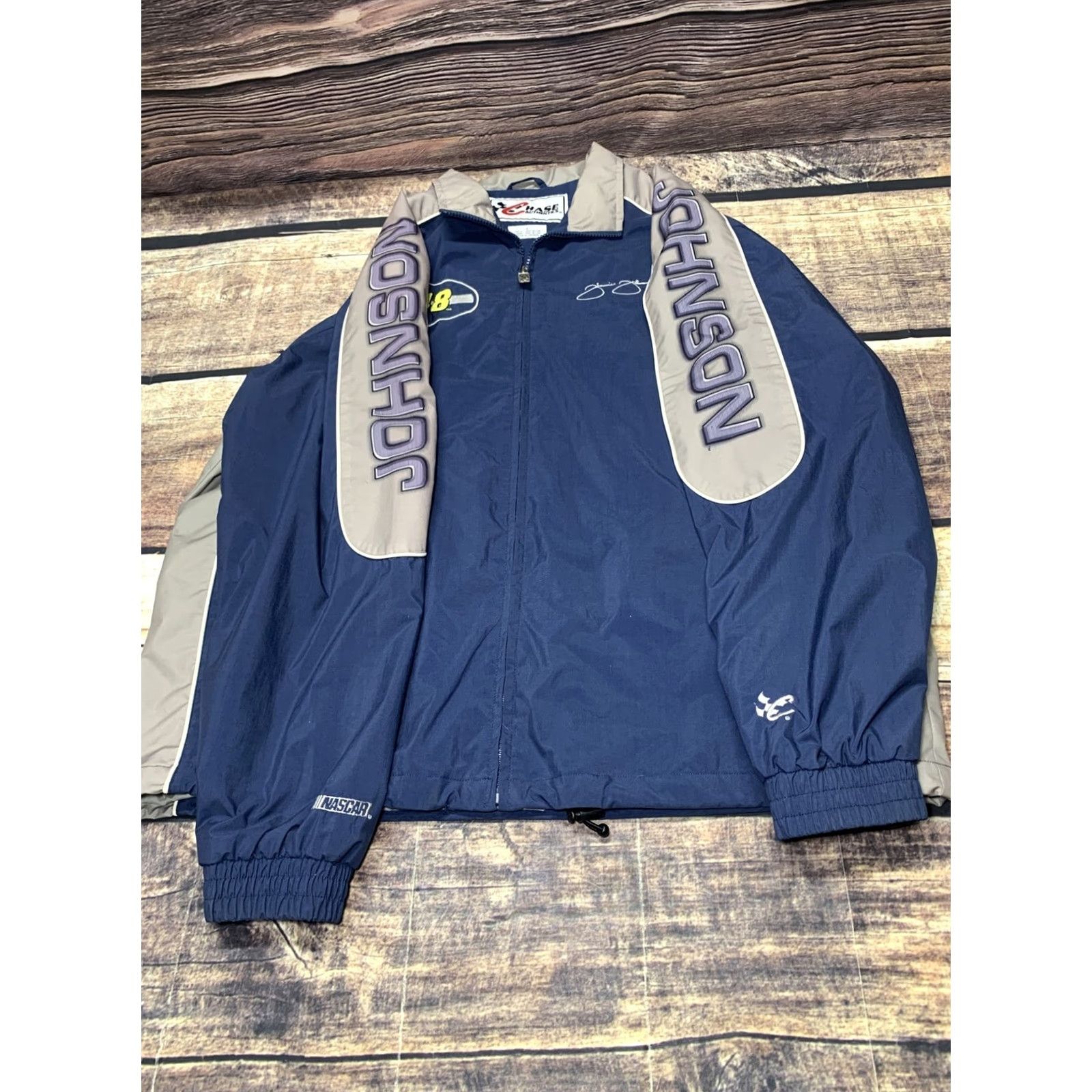 Chase Authentics CHASE AUTHENTIC JACKET Mens NASCAR Racing JIMMIE JOHNSON #48 NAVY BLUE L Size US XL / EU 56 / 4 - 5 Thumbnail