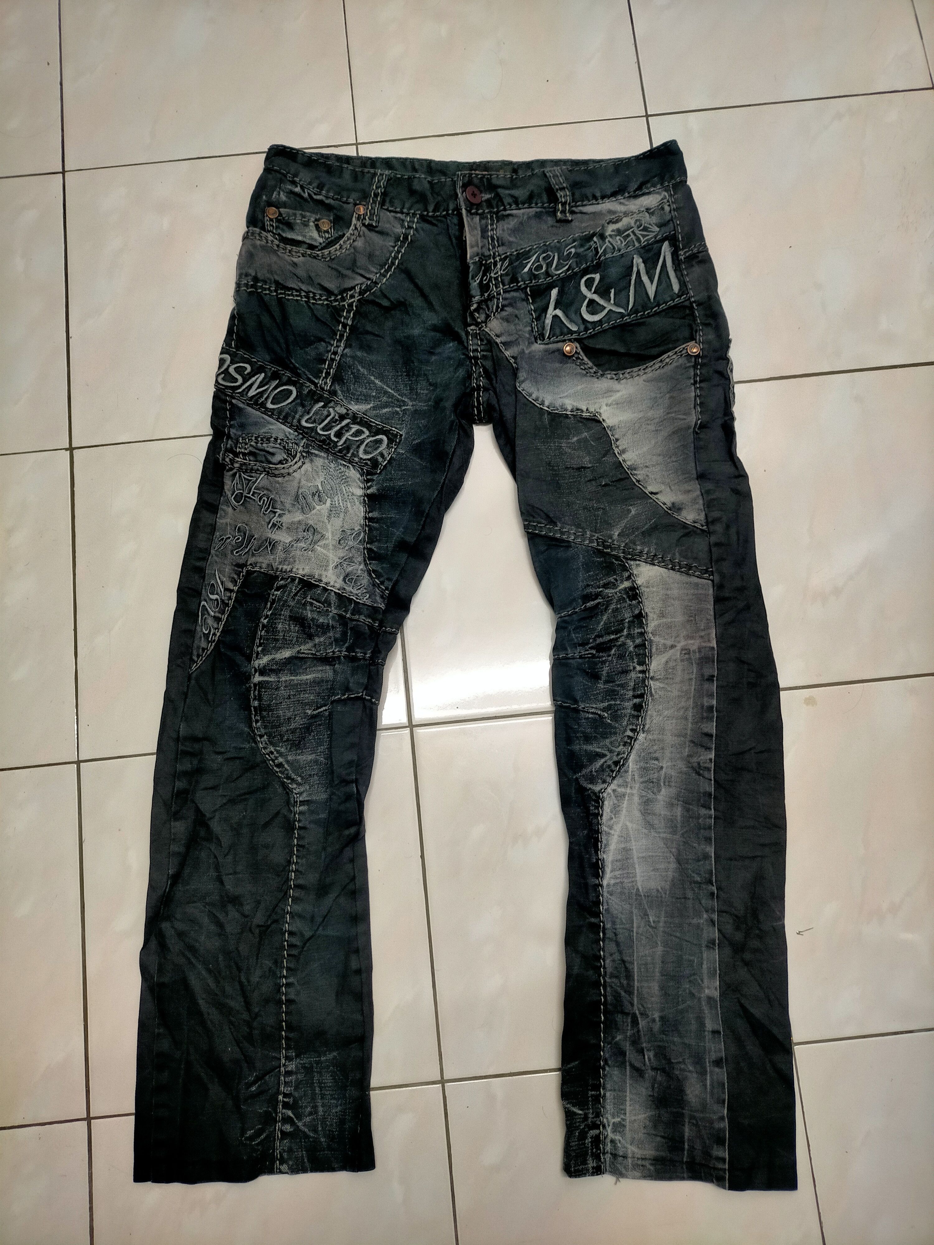 Japanese Brand Avant Garde Kosmo Lupo Vintage Y2K Denim Size US 32 / EU 48 - 1 Thumbnail