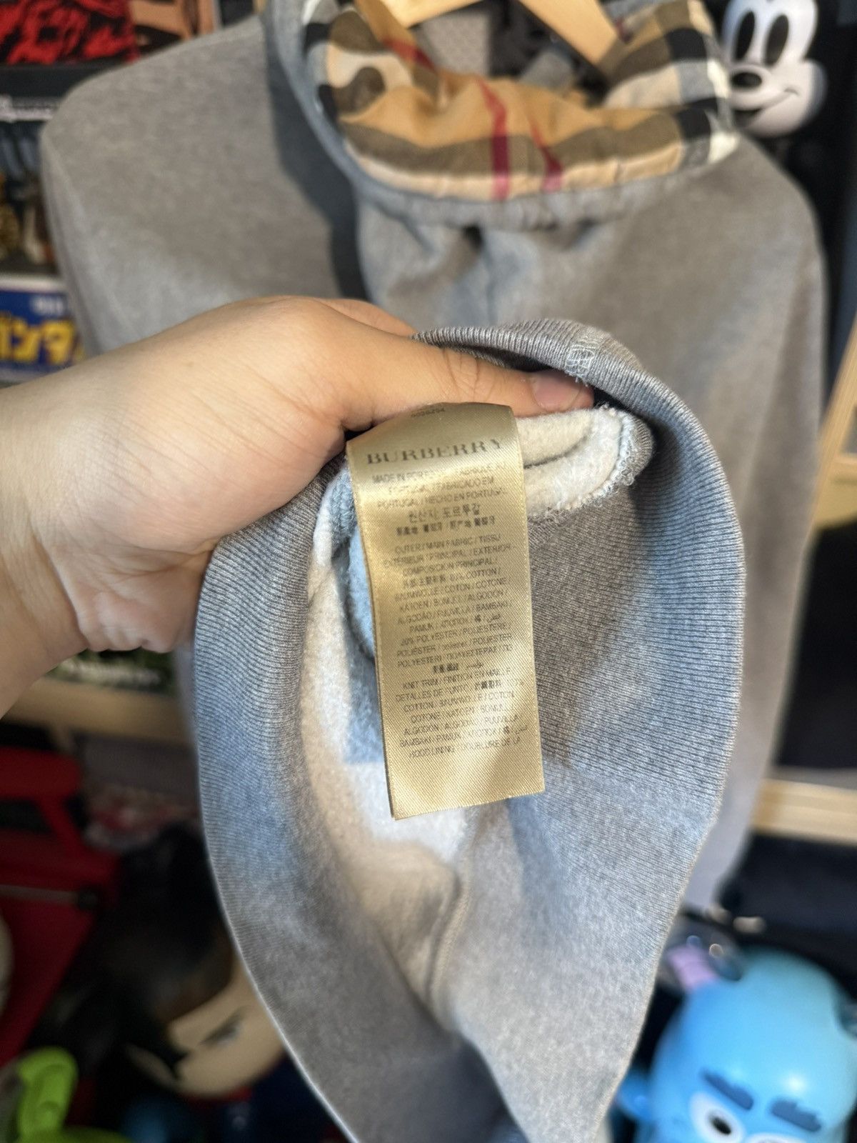 Burberry Burberry Grey Classic Logo Hoodie Size US M / EU 48-50 / 2 - 6 Thumbnail