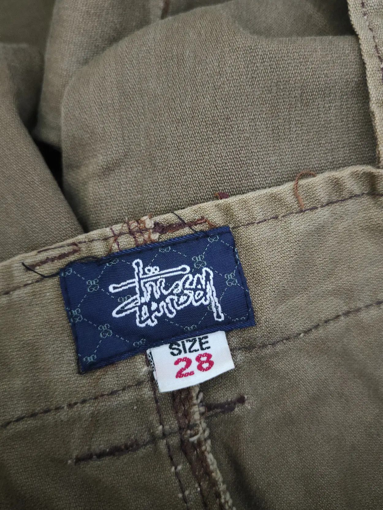 Stussy DL Stussy Olive Multipocket Tactical Jumpsuits cargo #2678 Size US 27 - 12 Thumbnail