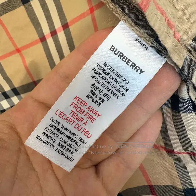 Burberry Burberry Summer Beige Cotton Women's Shirt. Size L / US 10 / IT 46 - 5 Thumbnail
