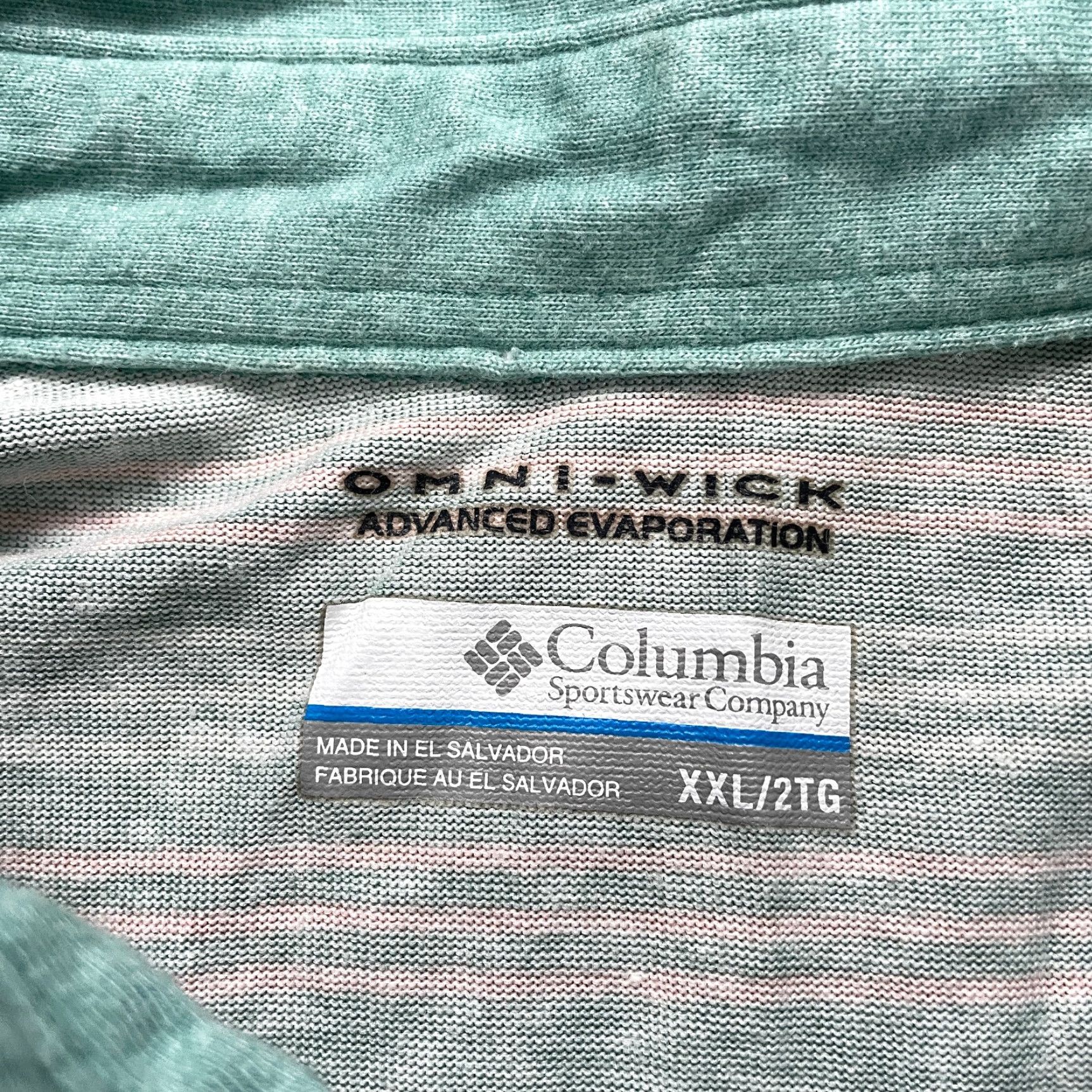 Vintage Columbia Omni Wick Shirt Men 2XL Green Short Sleeve Collared Knit Polo All Seasons USA Mens Size US XXL / EU 58 / 5 - 4 Thumbnail