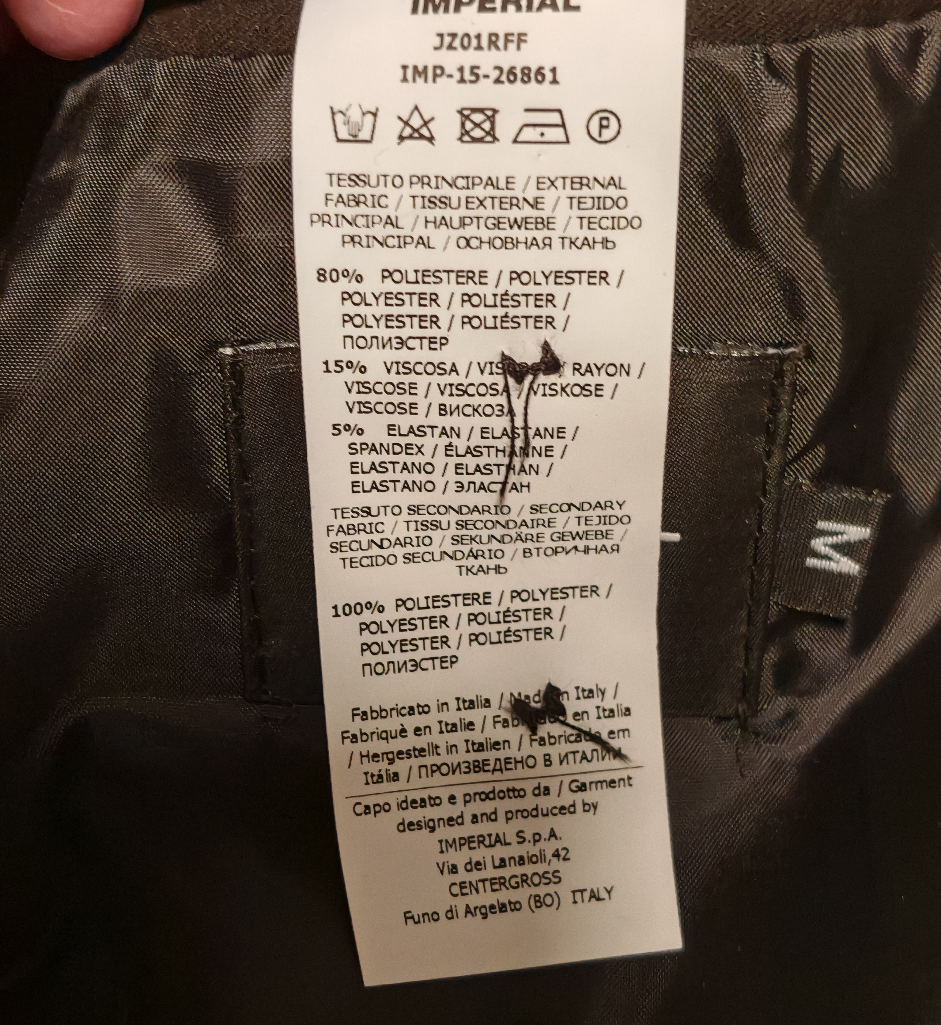 Imperial Collarless Blazer Size 38R - 7 Thumbnail