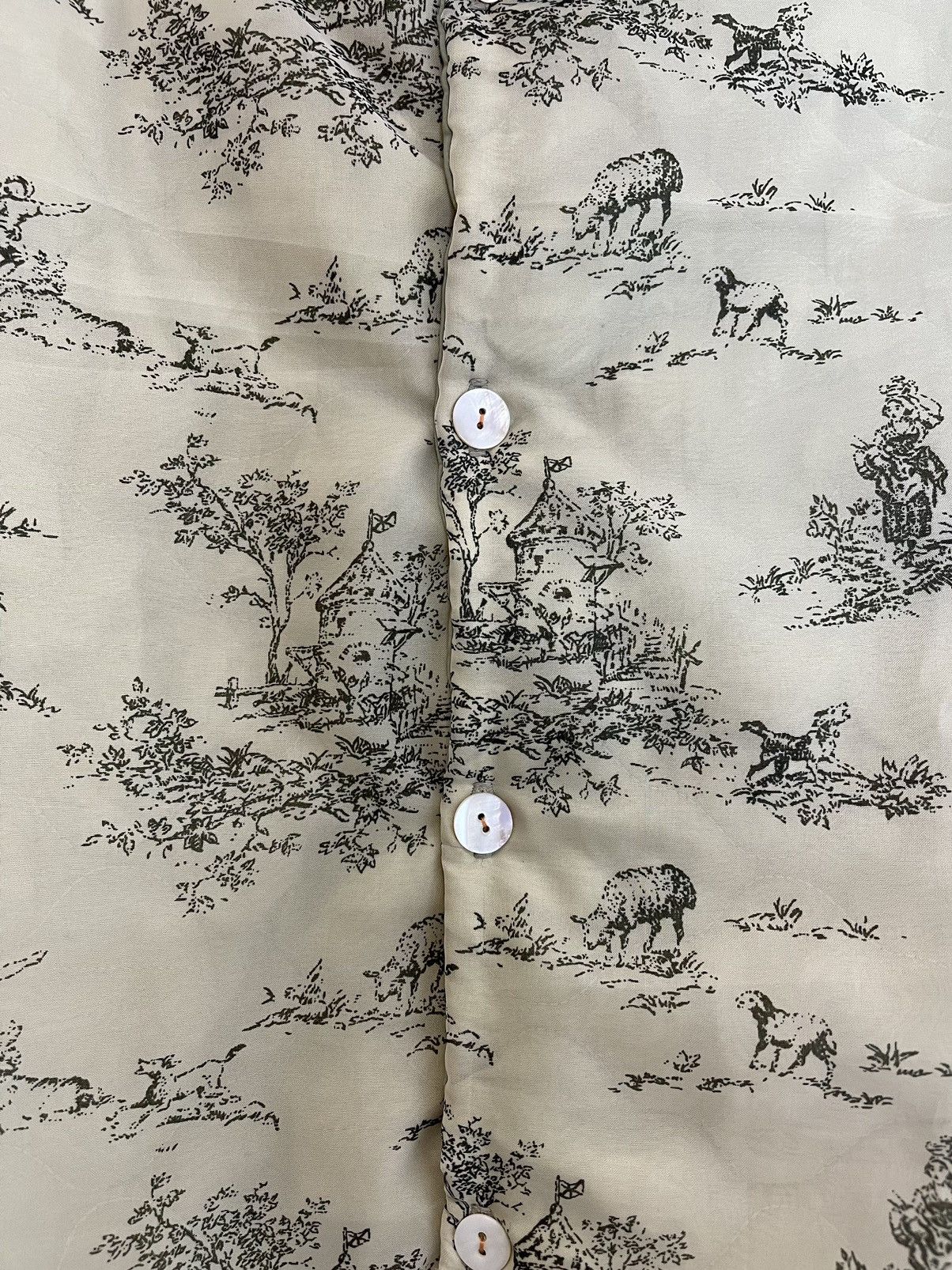 Chorley AW23 sheer toile de jouy quilted bomber flak liner work coat Size US L / EU 52-54 / 3 - 2 Thumbnail