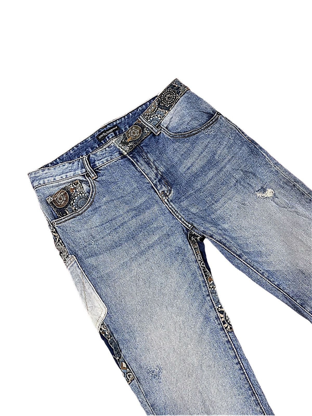 Dolce & Gabbana Designer Nice Design Japan Shasiko Boro Jeans Size US 32 / EU 48 - 17 Thumbnail