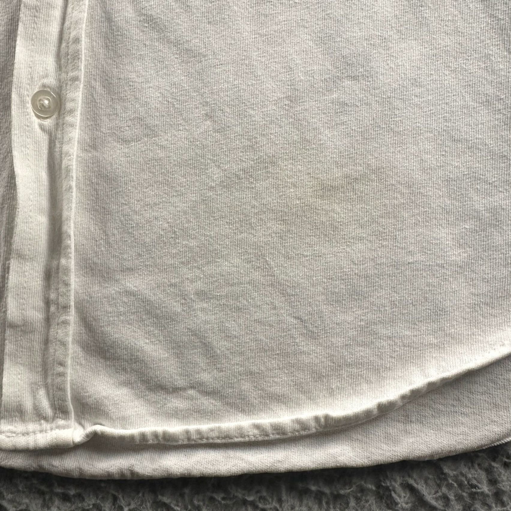 Frank & Eileen Frank & Eileen Shirt Womens XS White Long Sleeve Button-Up Tee Lab Knit Casual Size XS / US 0-2 / IT 36-38 - 3 Thumbnail