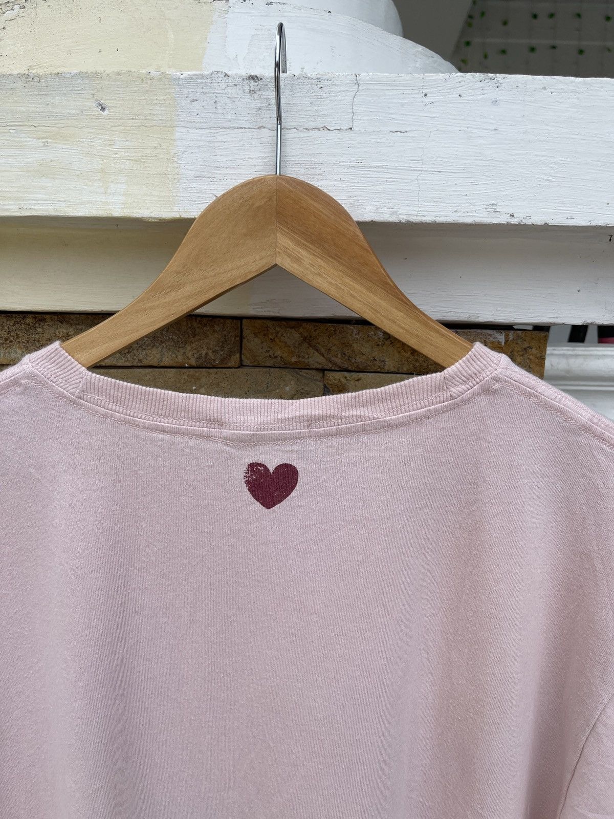 Japanese Brand Last Drop🔥Rare🔥HEART MARKET Spellout Big Logo T Shirt Size US L / EU 52-54 / 3 - 5 Thumbnail