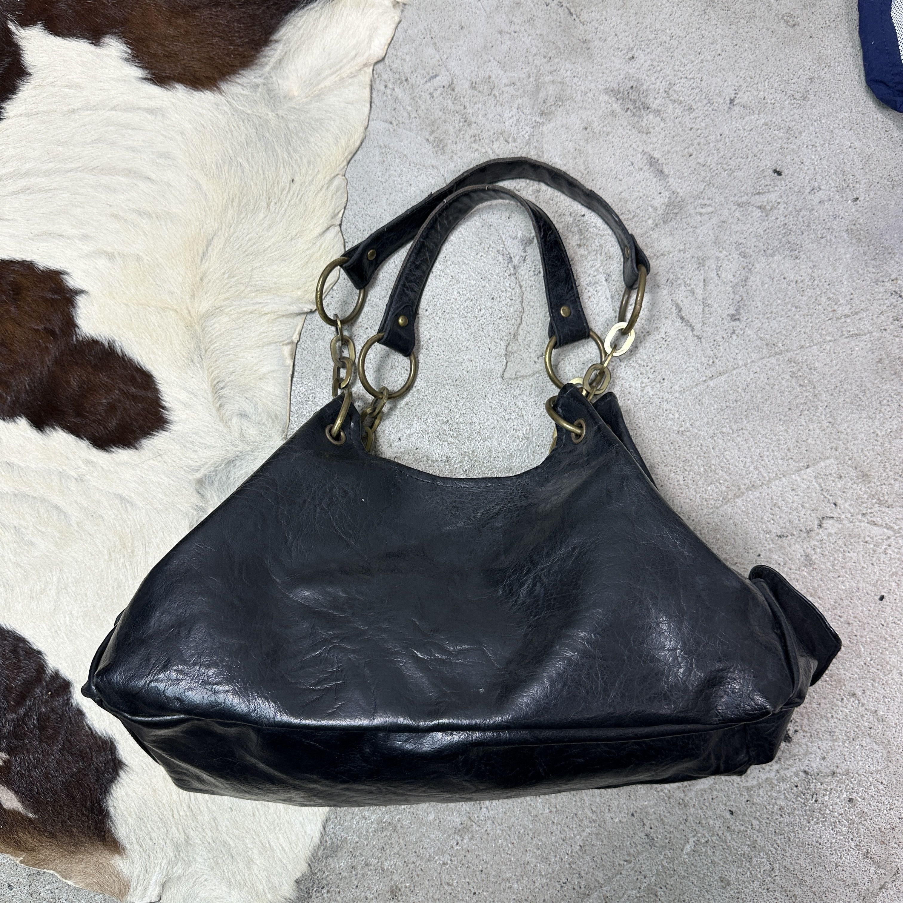 Faith Connexion Vintage Avant Garde Grunge Leather Faith Shoulder Bag Y2K Size ONE SIZE - 3 Thumbnail
