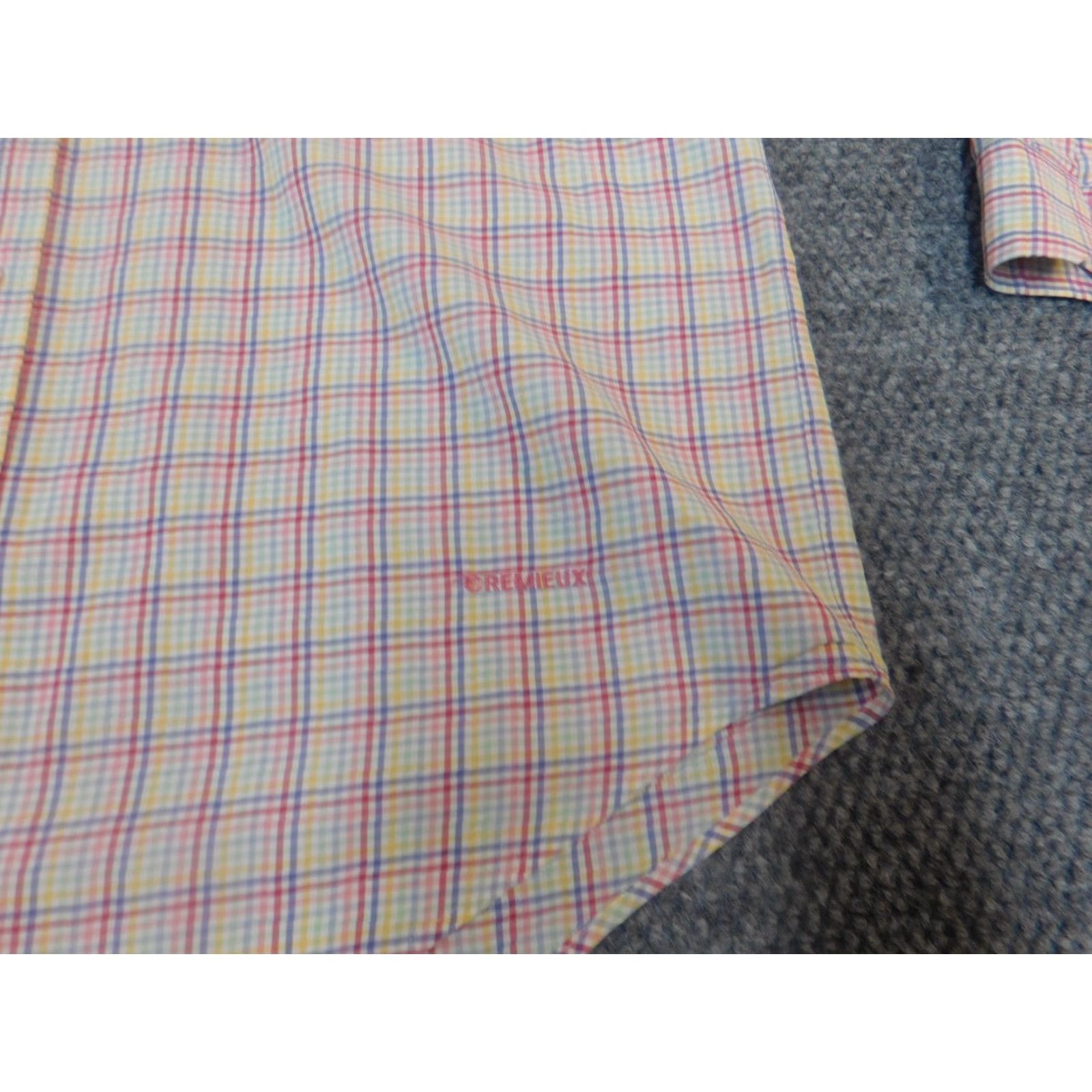 Cremieux Daniel Cremieux Mens Shirt M Pink Plaid Button-Down Collared Long Sleeve Knit Cotton Multicolor Size US M / EU 48-50 / 2 - 4 Thumbnail