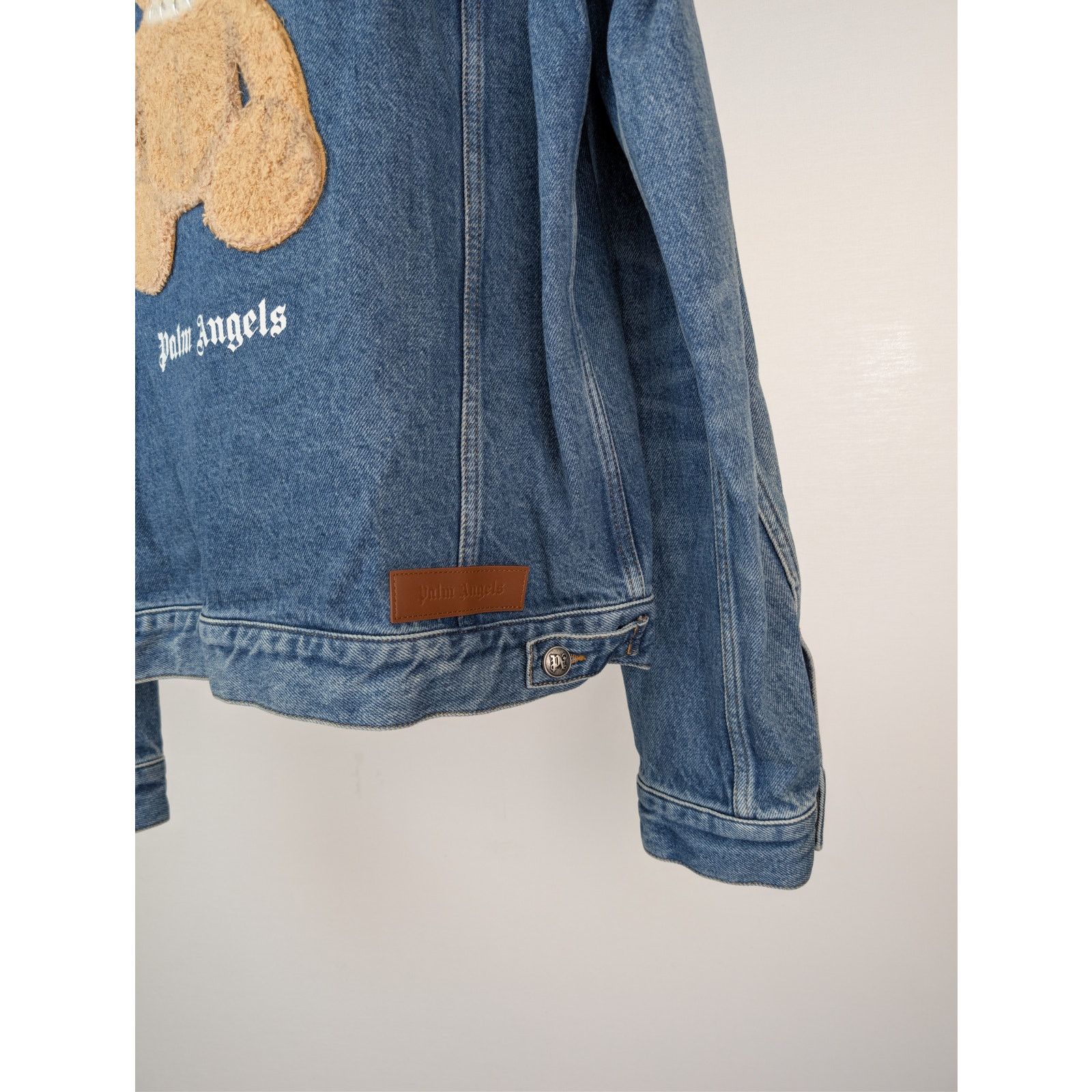 Palm Angels o1rshd1 Bear in Mind Denim Jacket in Blue / Brown Size US XXL / EU 58 / 5 - 14 Thumbnail