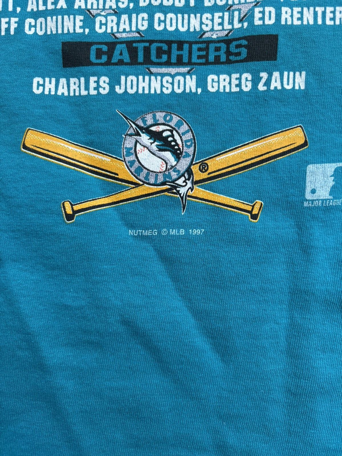 Vintage Vintage 1997 Florida Marlins World Series T Shirt Size US M / EU 48-50 / 2 - 6 Thumbnail