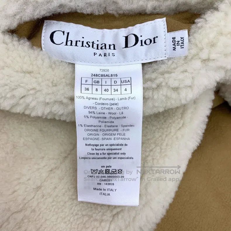 Dior Dior Colour-blocked wool leather bee embroidery hooded zip Size XS / US 0-2 / IT 36-38 - 6 Thumbnail