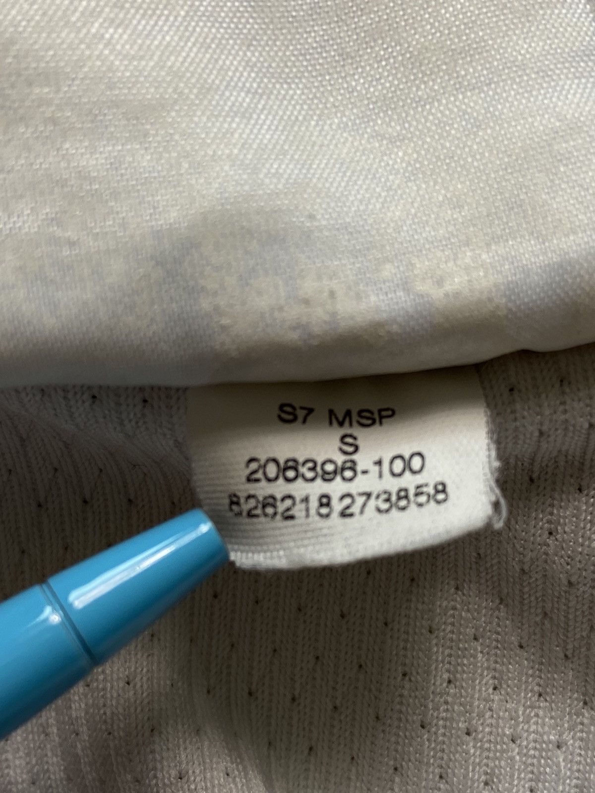 Nike × Vintage Nike striped vintage T-shirt white blue logo swoosh y2k Size US S / EU 44-46 / 1 - 7 Thumbnail