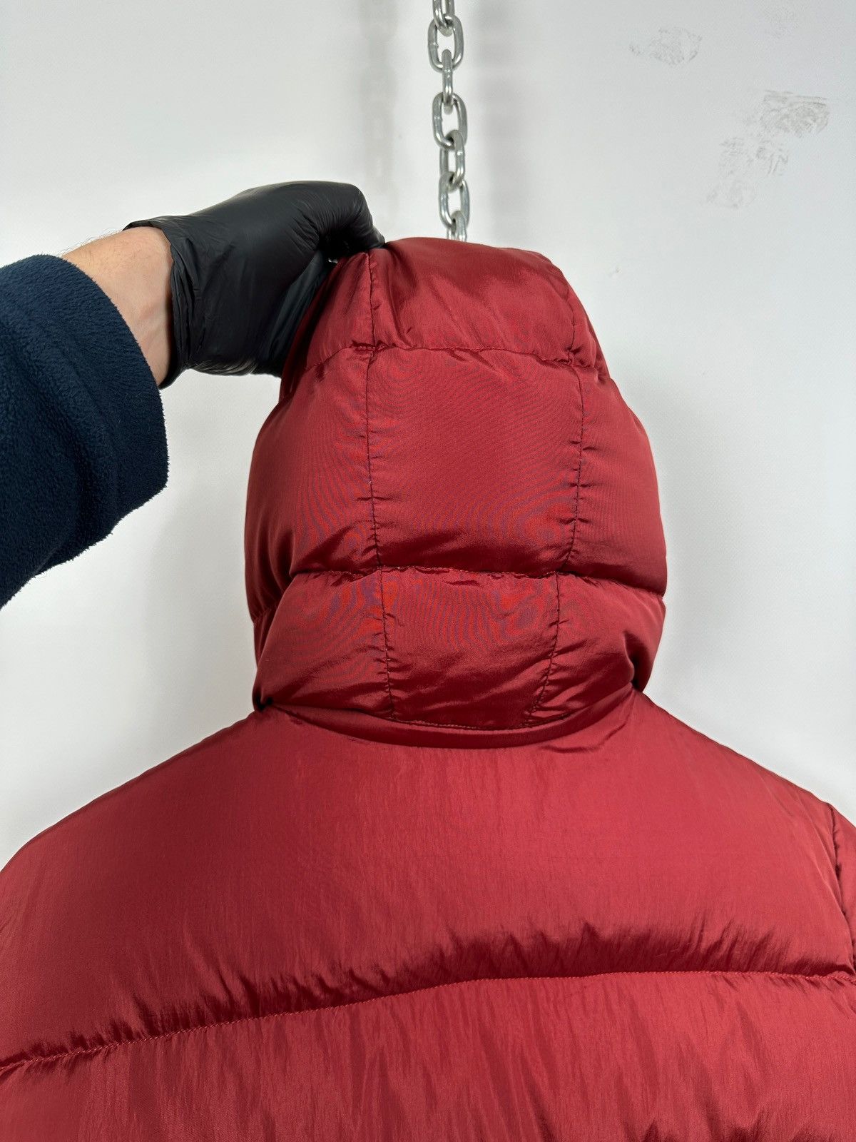 Moncler Vintage Moncler Nylon/Down Burgundy Puffer Jacket Size US L / EU 52-54 / 3 - 19 Thumbnail
