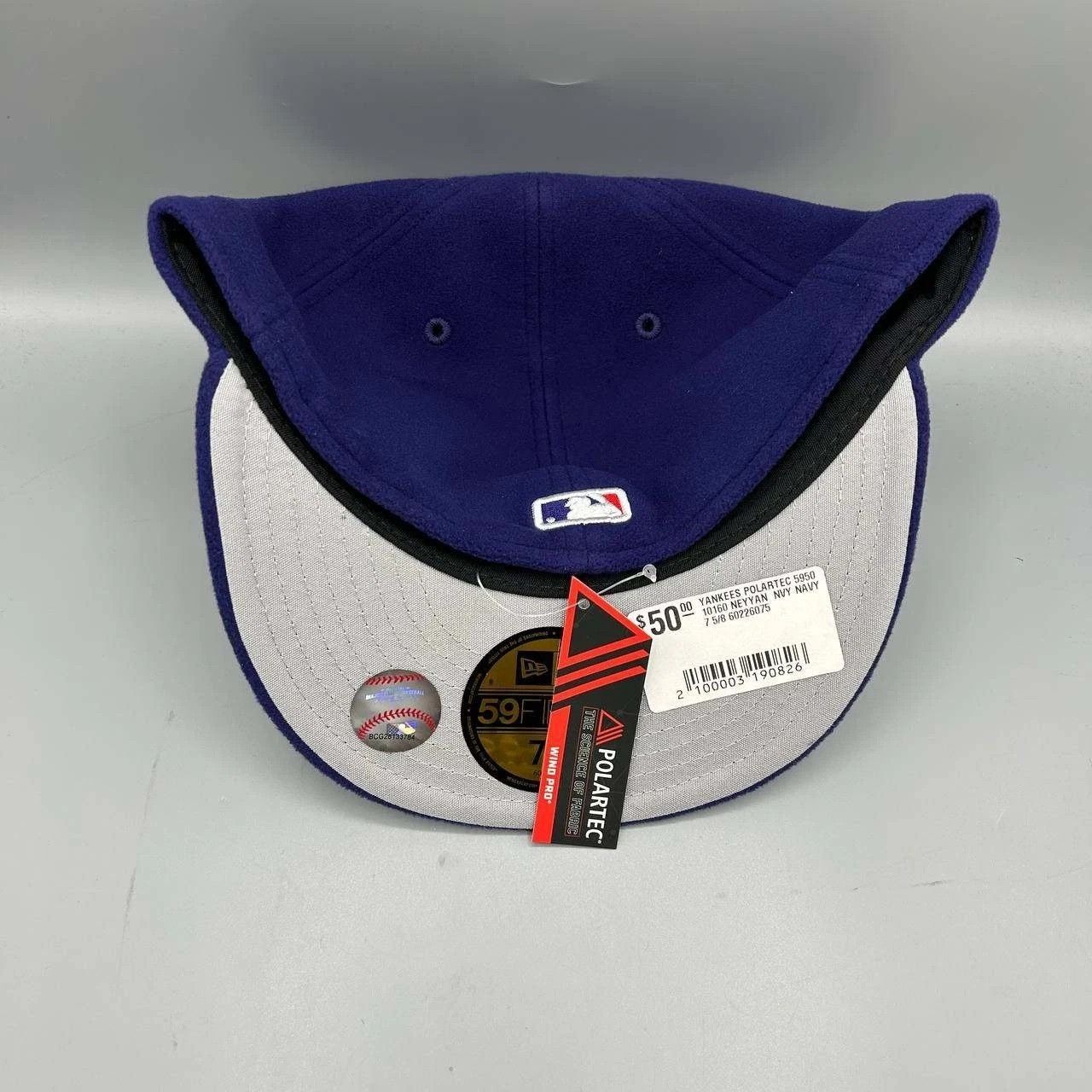 New Era New York Yankees Hat Men 7 5/8 Blue Gray Fitted Cap New Size ONE SIZE - 4 Thumbnail