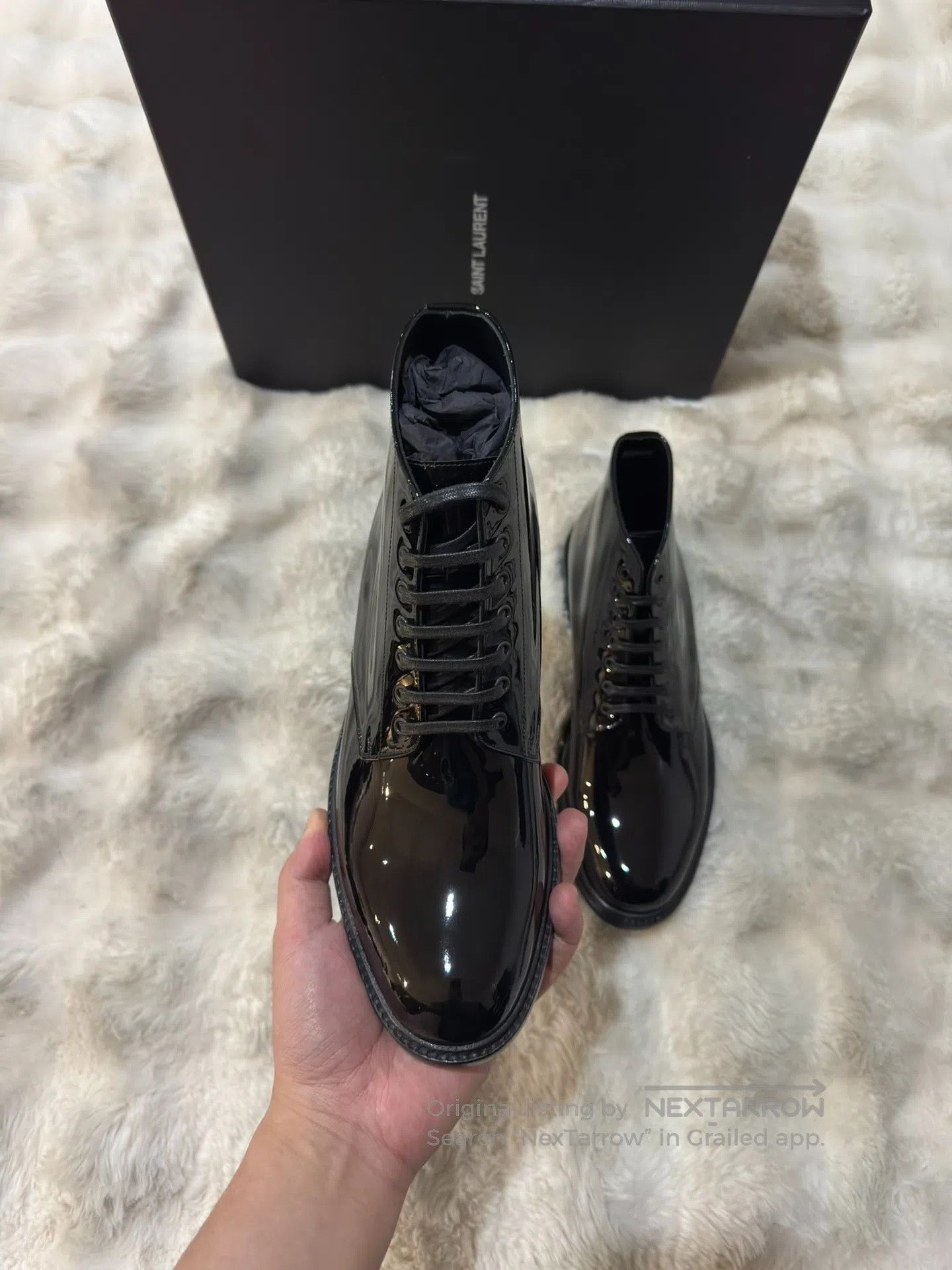 Saint Laurent Paris Saint Laurent Paris Men's Laced Boots| Size US 8 / EU 41 - 7 Thumbnail