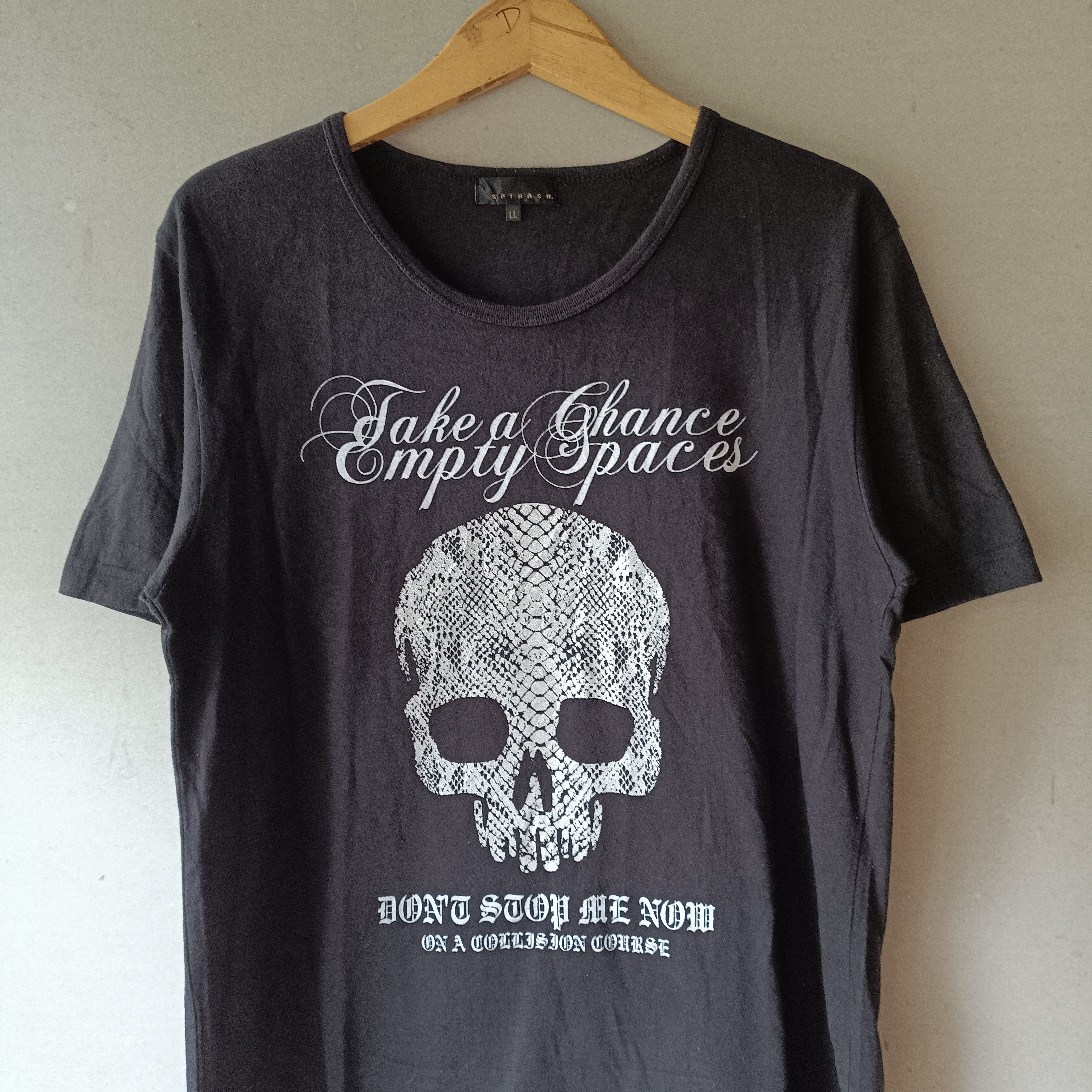Japanese Brand 2000s y2k Spinash Bone Japanese poem gothic vkei tee Size US L / EU 52-54 / 3 - 2 Thumbnail