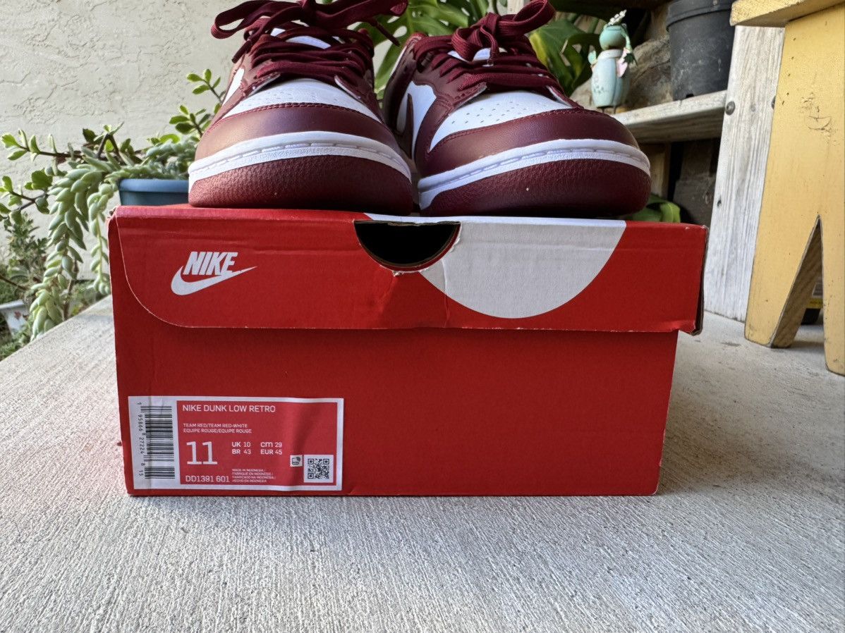 Nike Nike Dunk Low “Team Red” Size US 11 / EU 44 - 7 Thumbnail