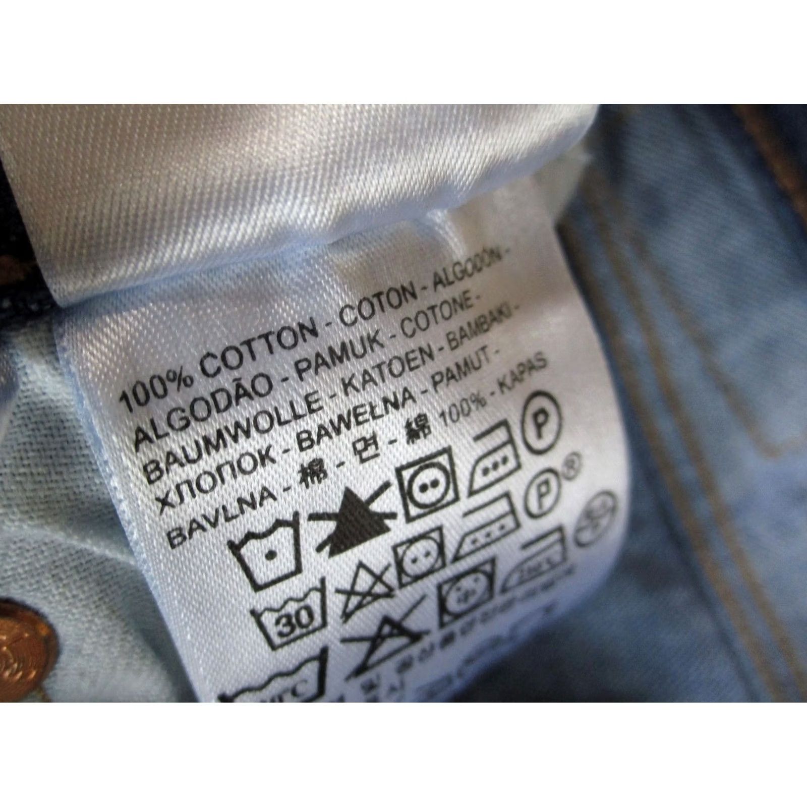 Levi's Levi's 501 Jeans Men 38x34 Blue Denim Button Fly Original Fit Regular Straight Pants Dark Wash Size US 38 / EU 54 - 6 Thumbnail
