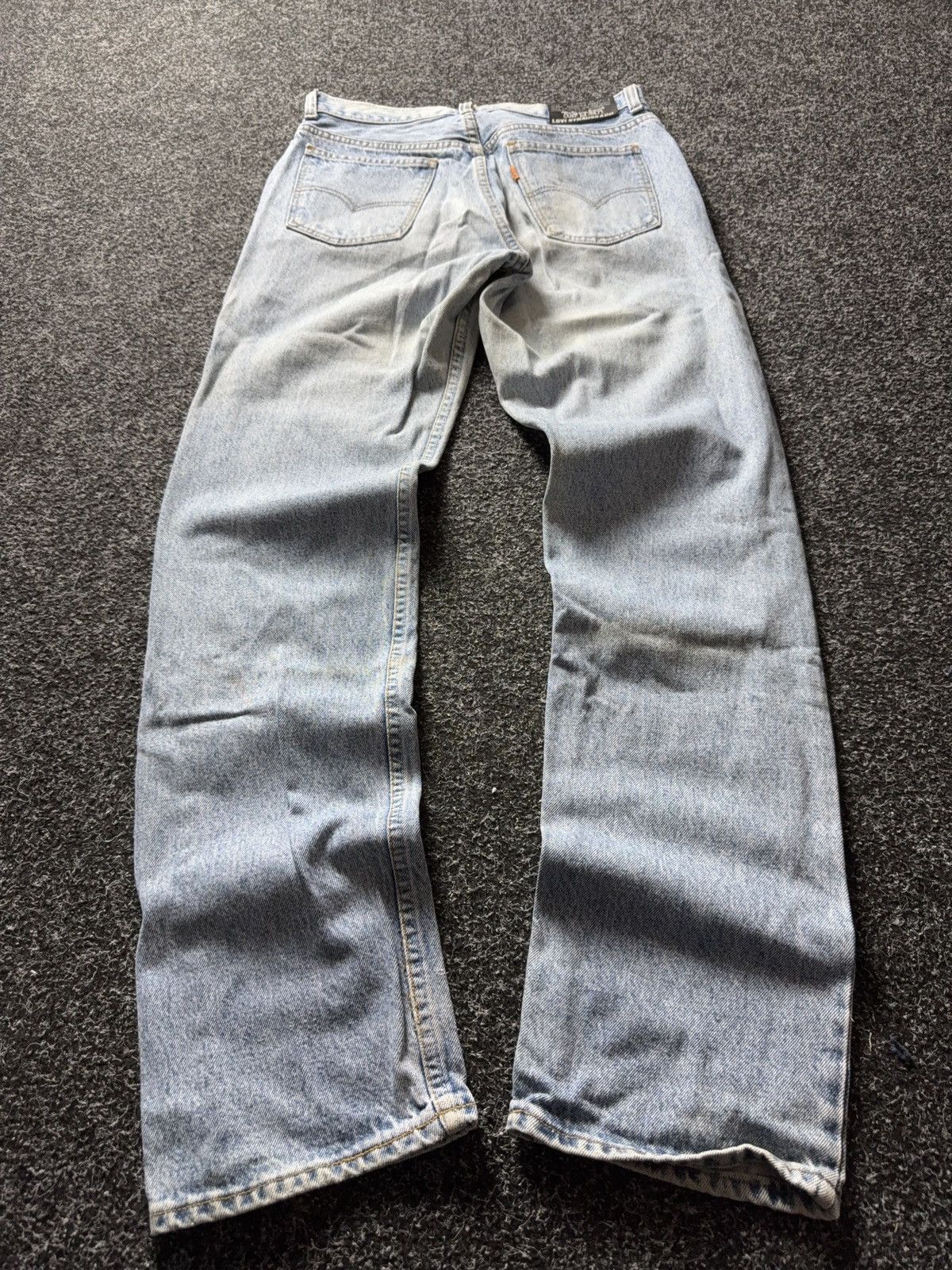 Levi's Vintage Clothing 90s Levi’s 615 Distressed Light Wash Straight Leg Jeans Size US 30 / EU 46 - 15 Thumbnail